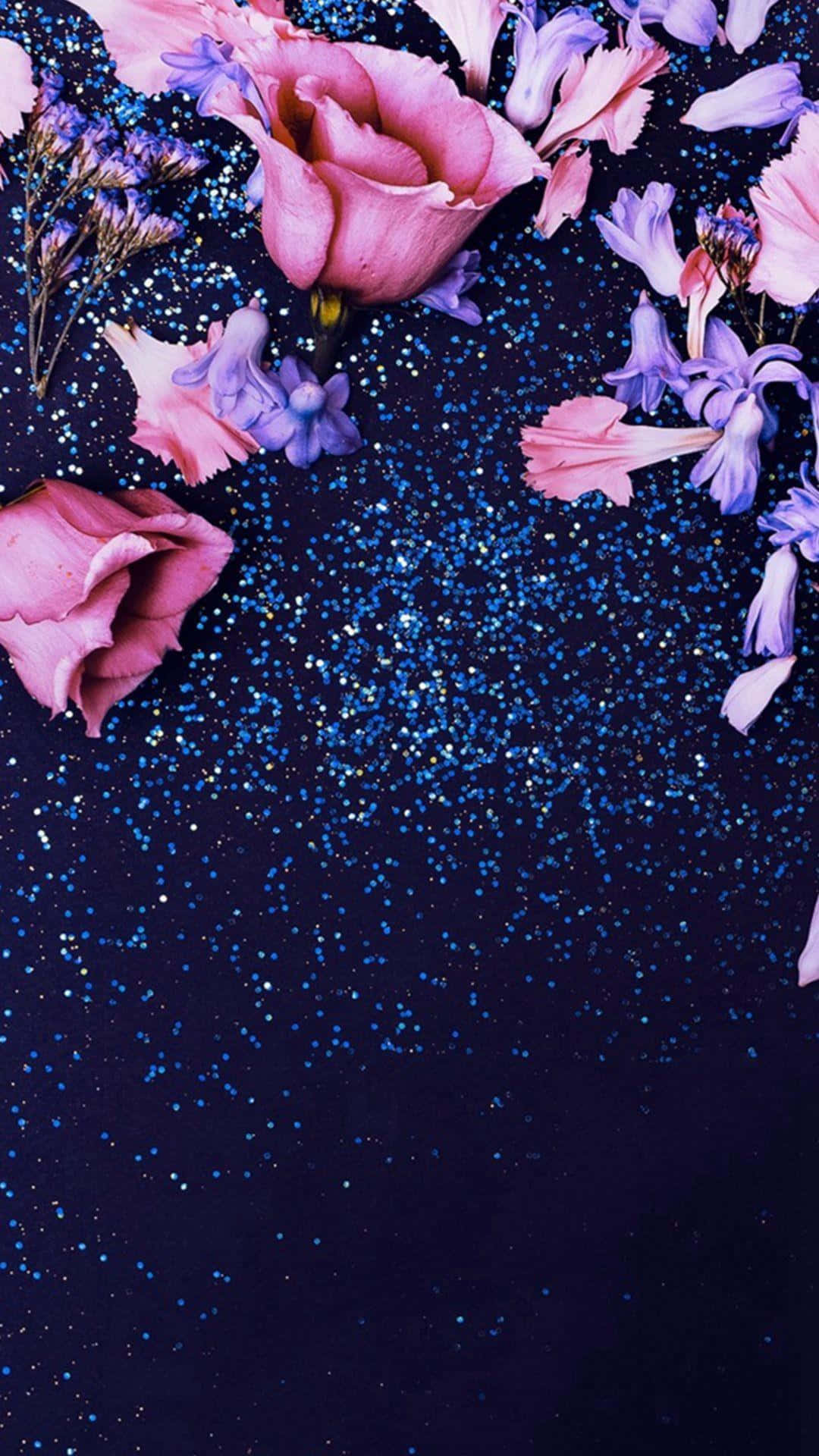Trendy iPhone, pink, purple flowers, Full HD Phone Wallpaper