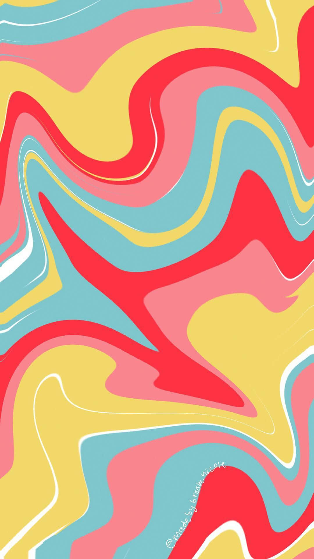 iPhone, red, yellow, Full HD Phone Wallpaper