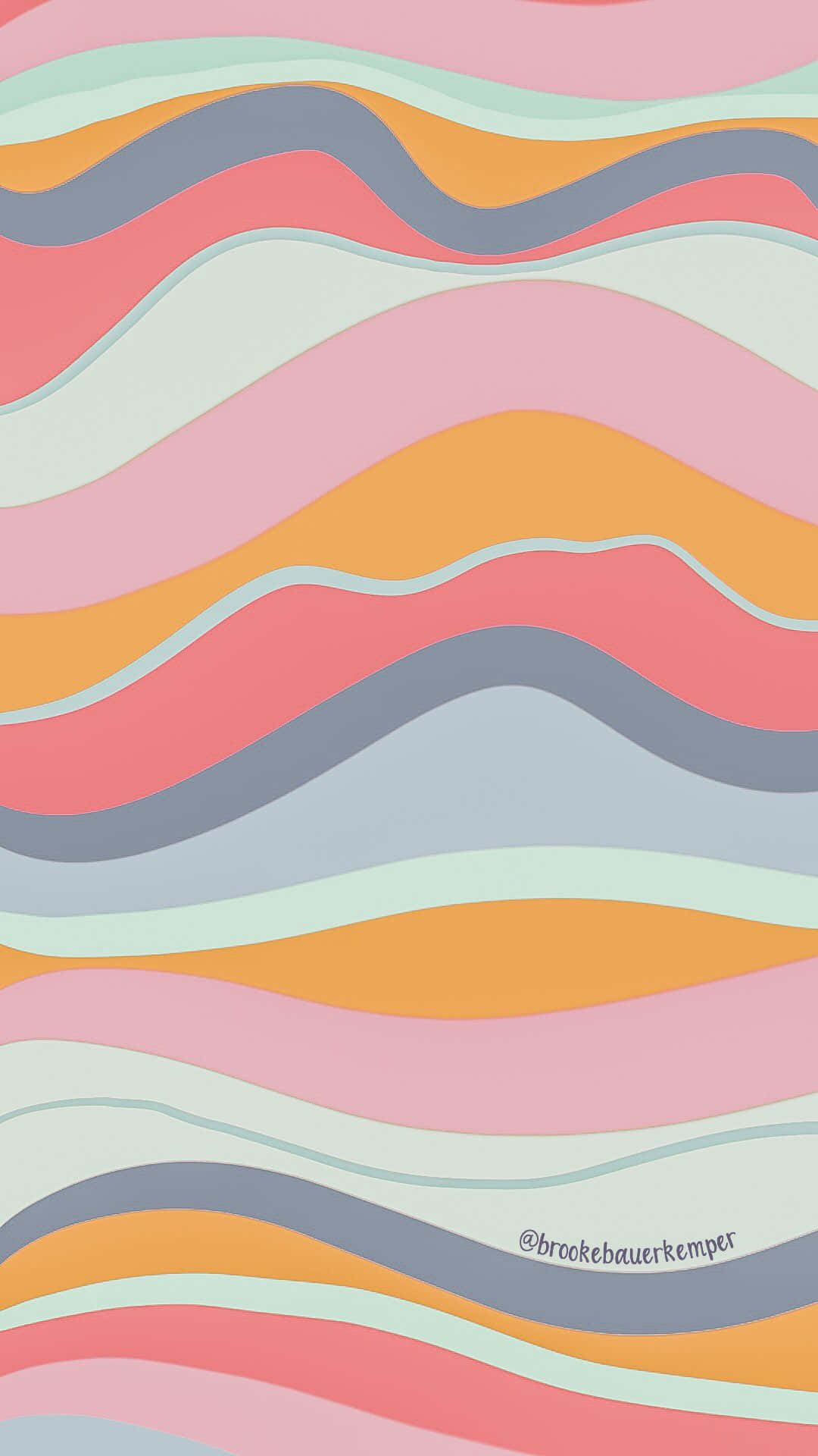 Trendy iPhone, pink, orange, Full HD Phone Wallpaper