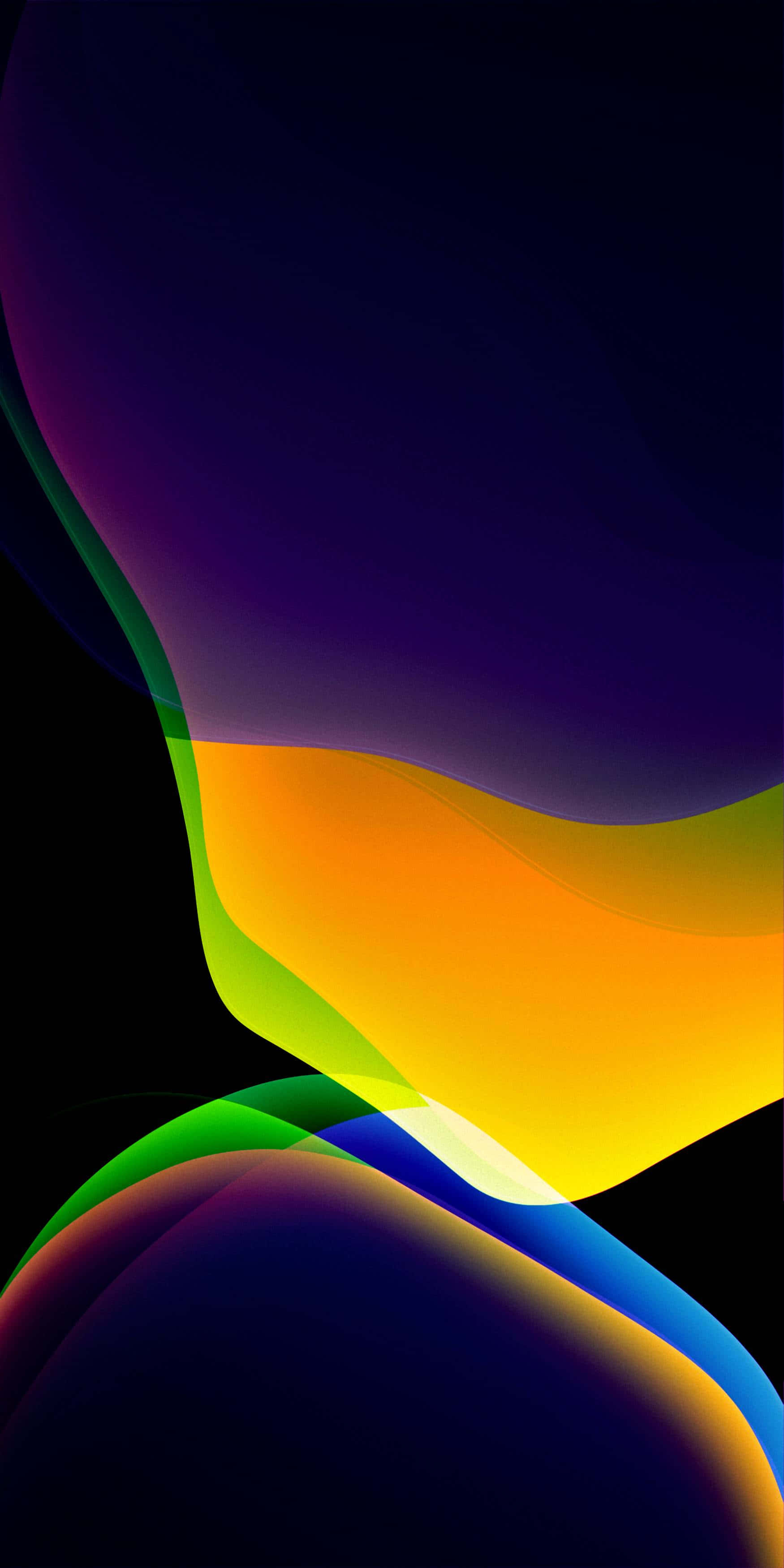 Trendy iPhone, orange, yellow, 2K Phone Wallpaper