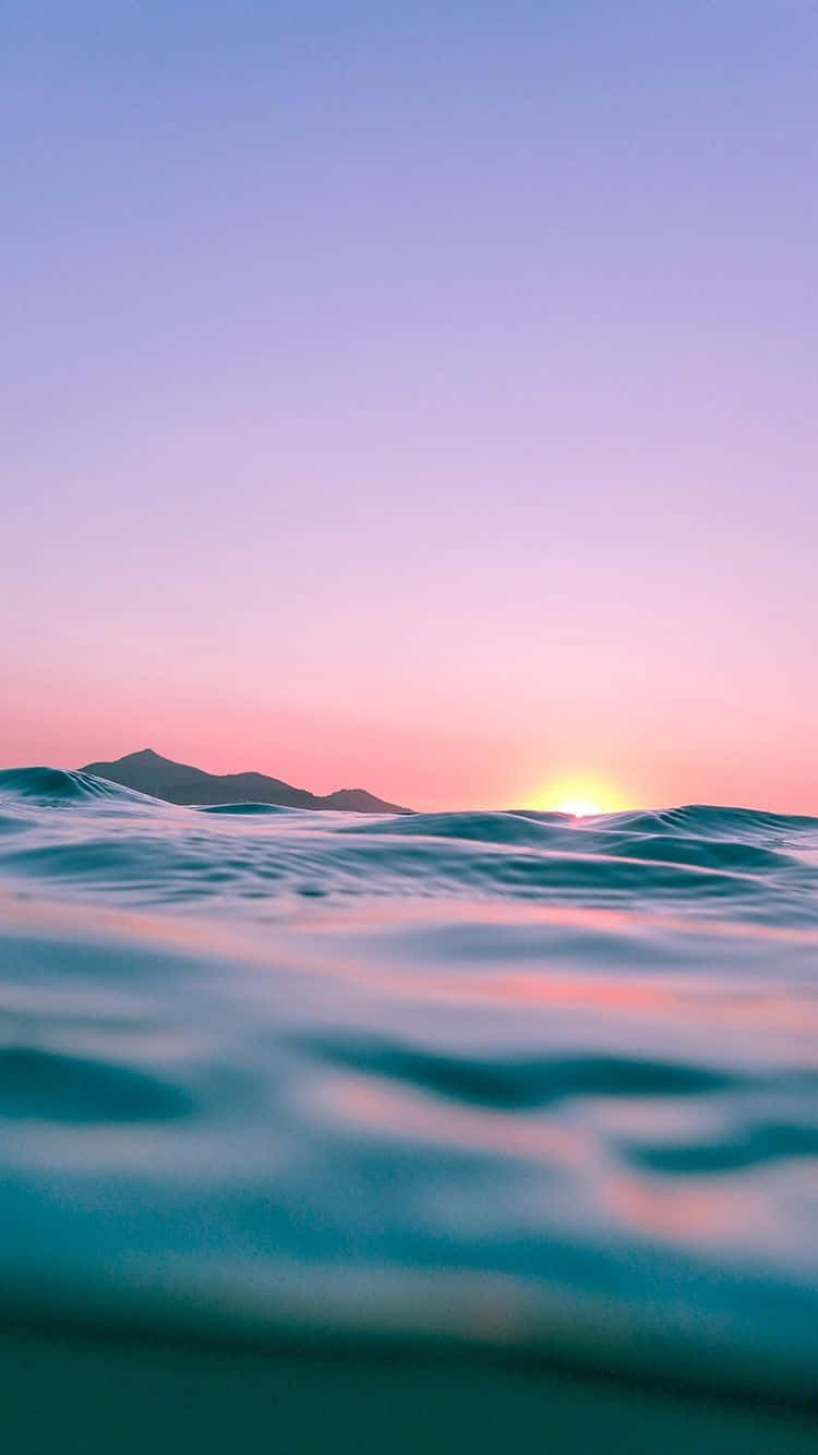 Sunset, pink, purple, HD Phone Wallpaper