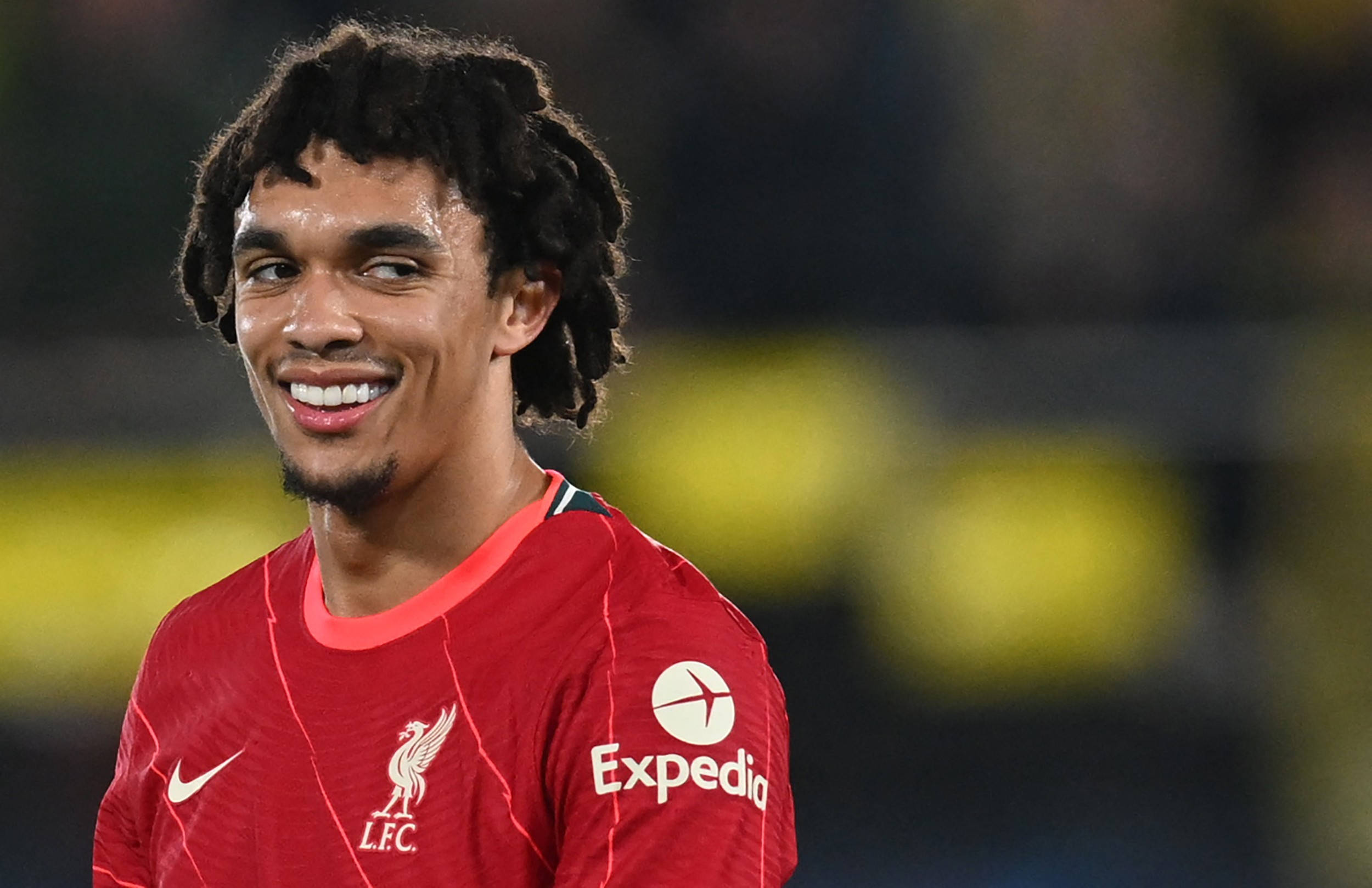 Trent Alexander-Arnold, red Liverpool jersey, dreadlocks, Full HD Desktop Wallpaper