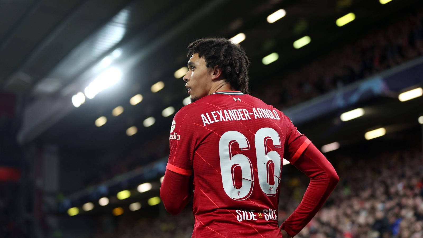 Trent Alexander-Arnold, 66 jersey, red Liverpool jersey, HD Desktop Wallpaper