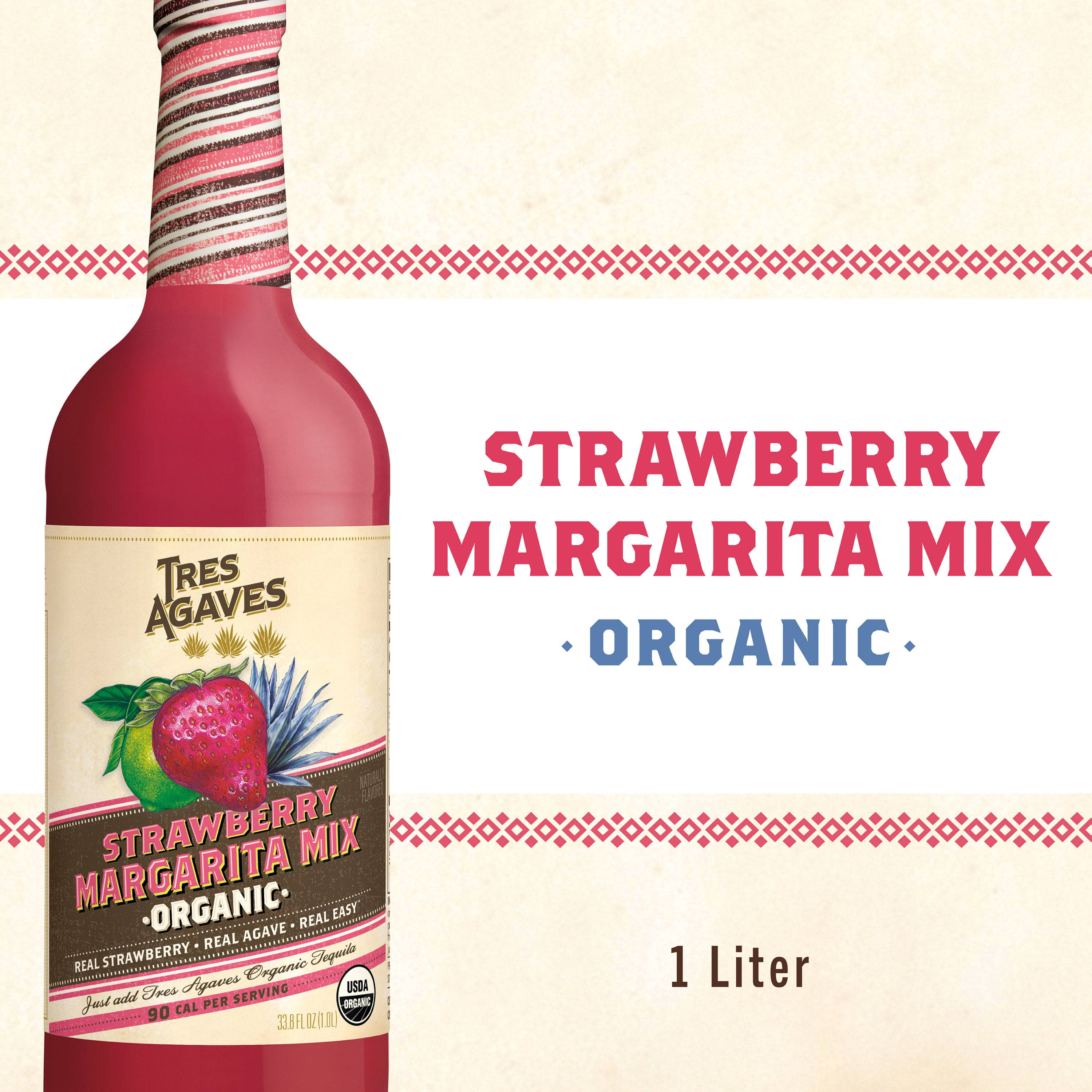 Tres Agaves, Strawberry Margarita Mix, organic, 2K Desktop Wallpaper