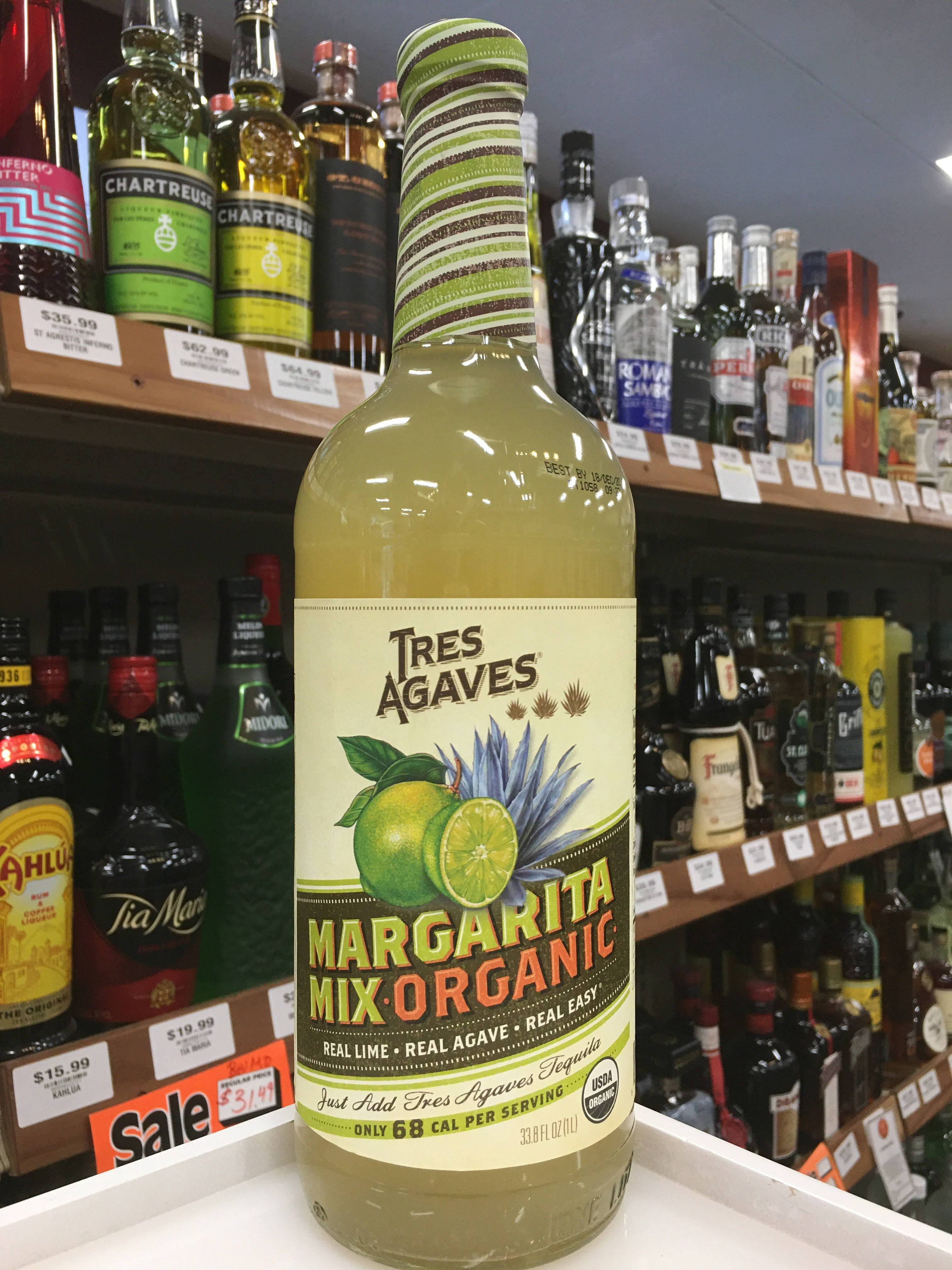 Tres Agaves Organic Margarita Mix, Vibrant Yellow, store shelf, 4K Phone Wallpaper