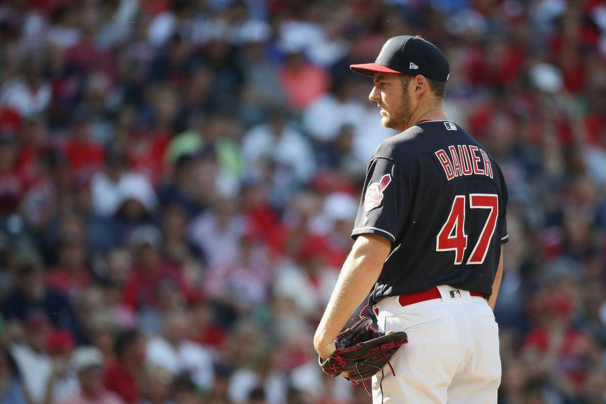 Trevor Bauer, number 47, jersey, SD Desktop Wallpaper