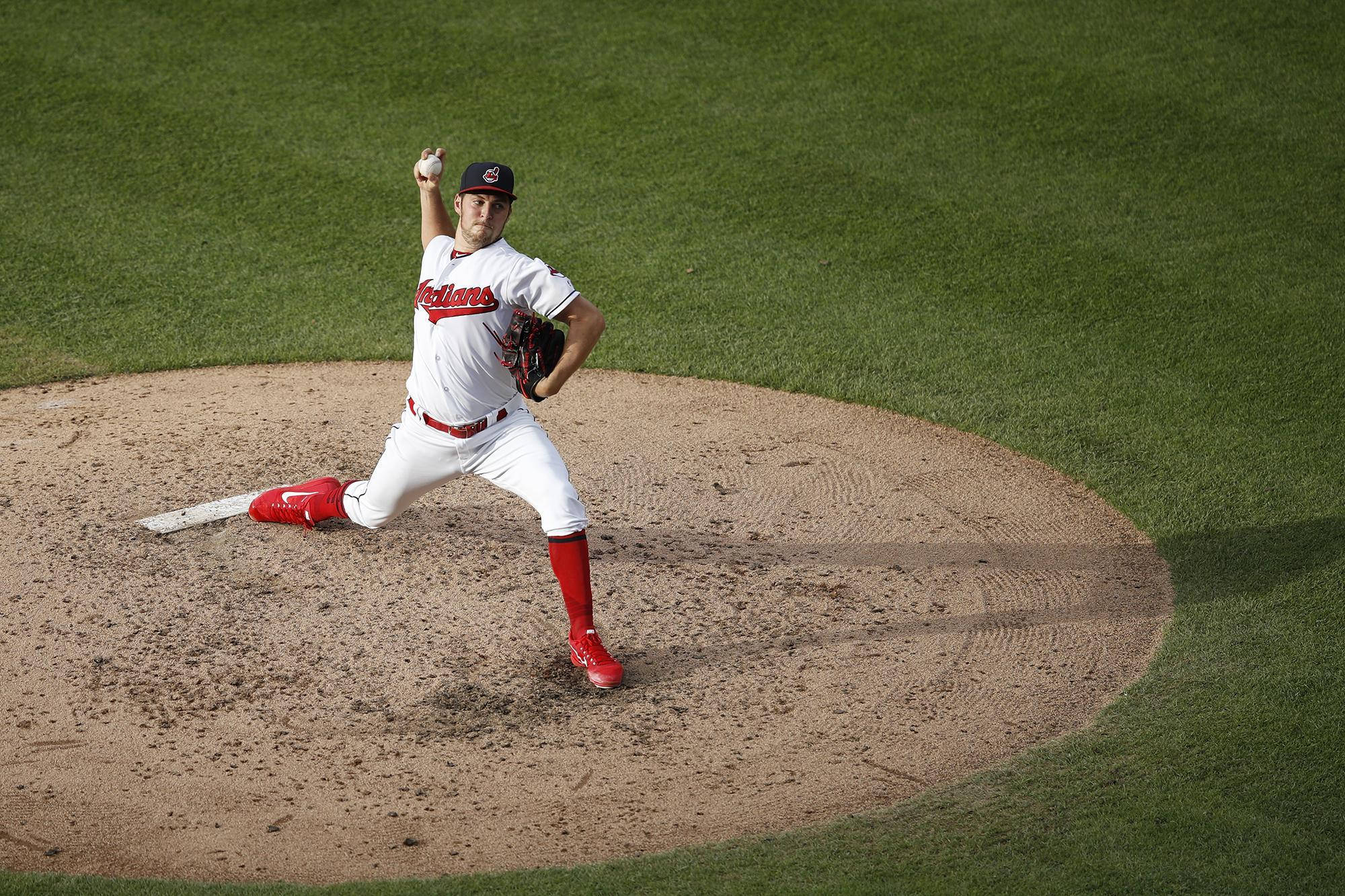 Trevor Bauer, throwing baseball, deck circle, Full HD Desktop Wallpaper