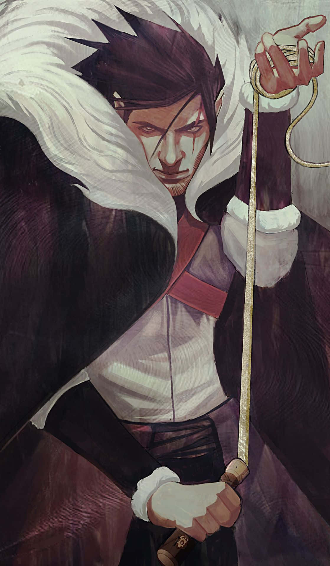 Trevor Belmont, anime warrior, dark hair, Full HD Phone Wallpaper