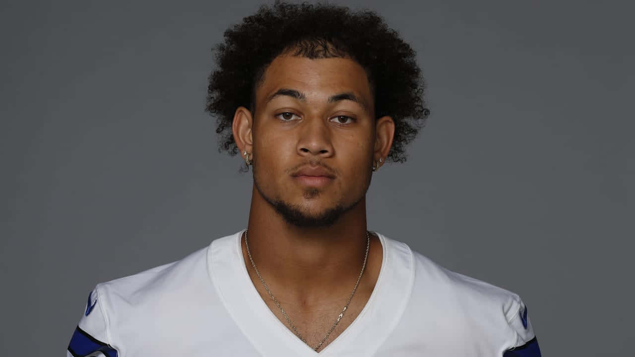 Trey Lance, white jersey, curly hair, HD Desktop Wallpaper
