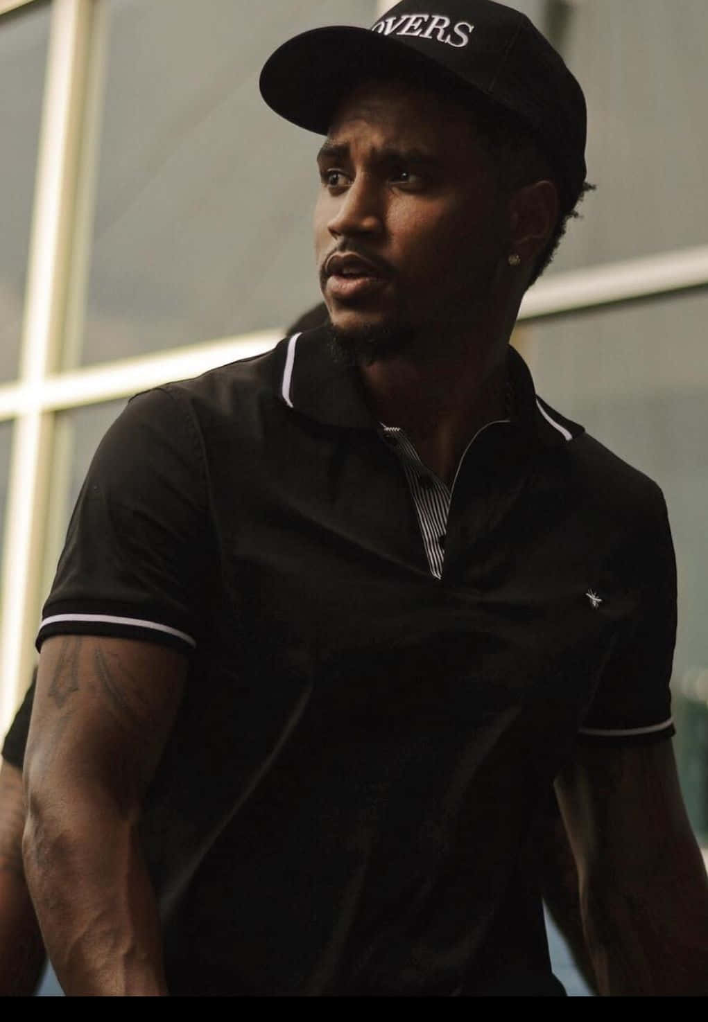 Trey Songz, black cap, polo shirt, HD Phone Wallpaper