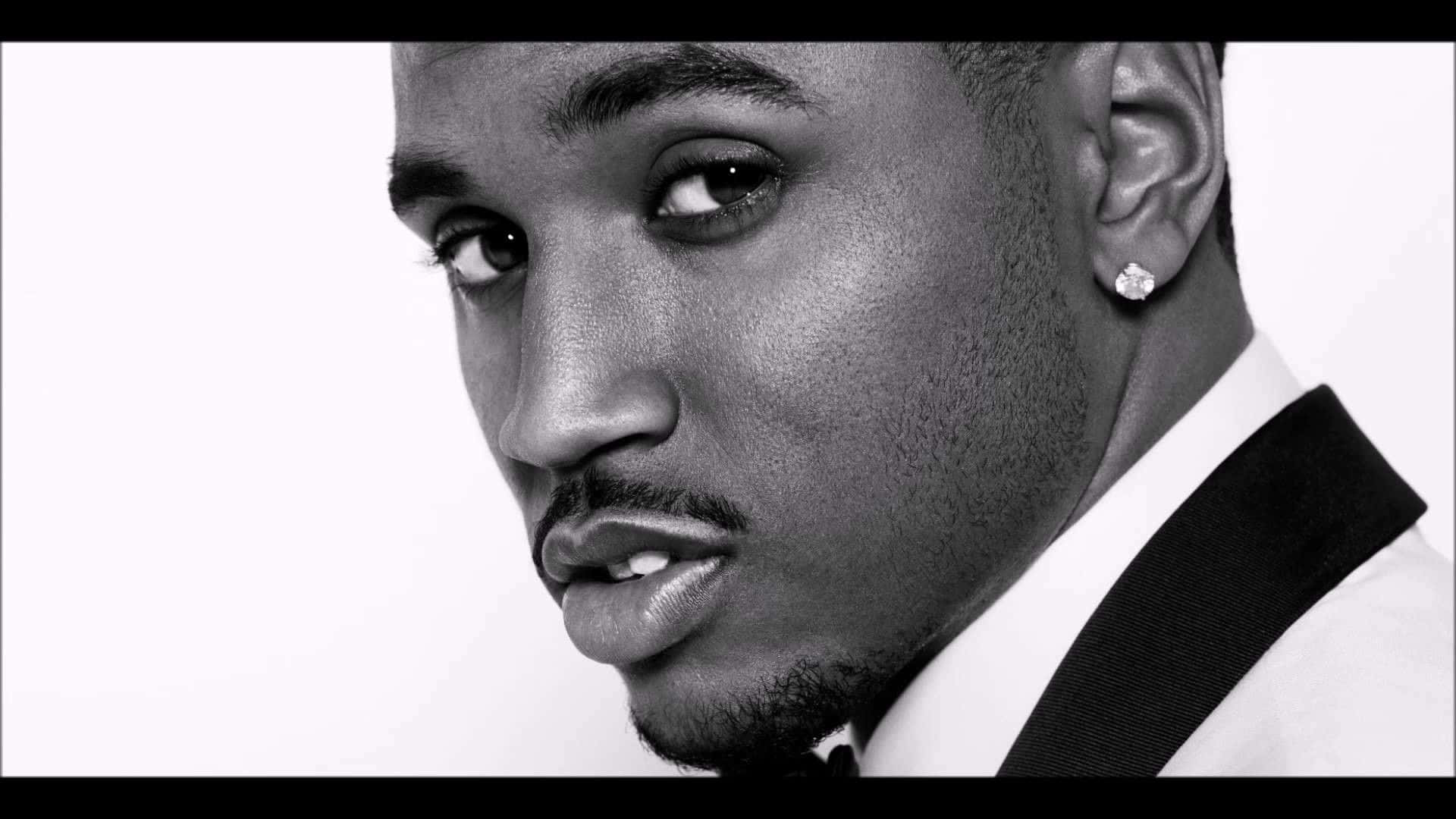 Trey Songz, tuxedo, diamond earring, Full HD Desktop Wallpaper