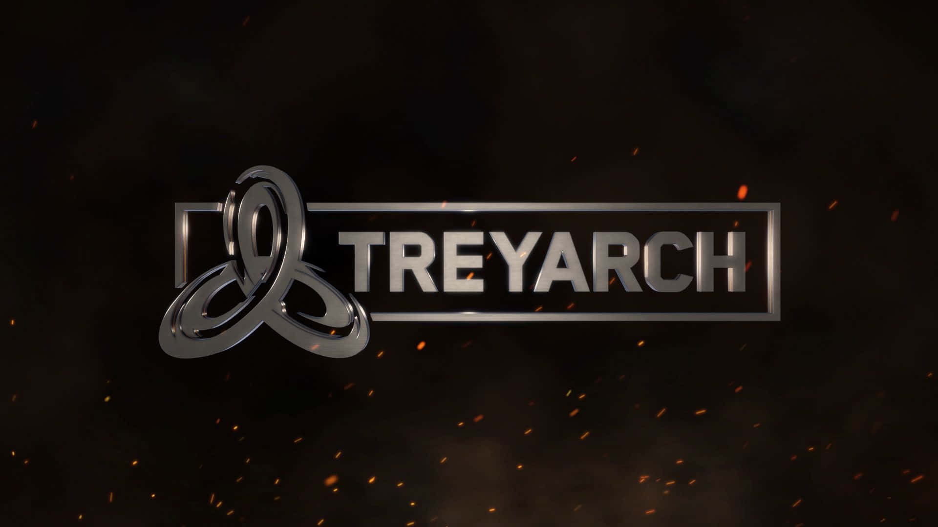 Treyarch, metallic silver, dark background, Full HD Desktop Wallpaper