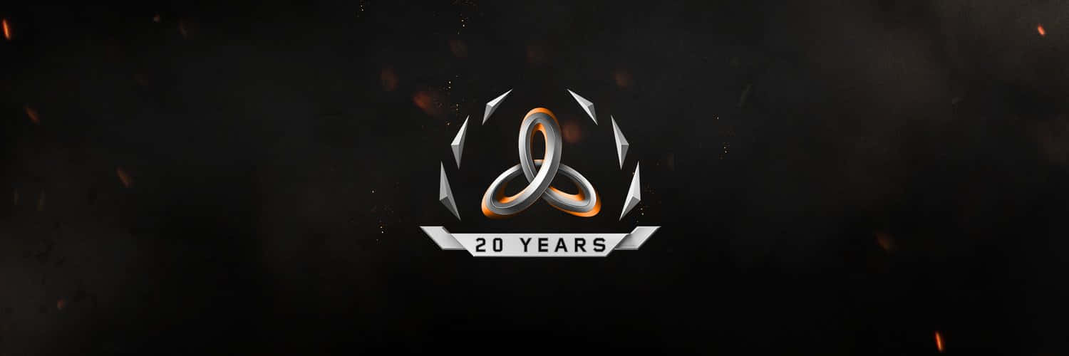 Treyarch, metallic interlocked rings logo, 20 YEARS banner, HD Desktop Wallpaper