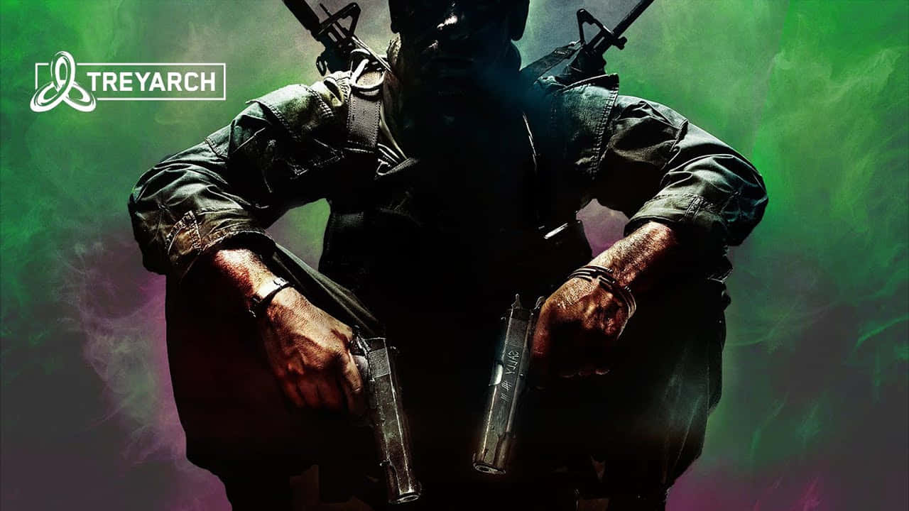 Treyarch, tactical gear, two pistols, HD Desktop Wallpaper