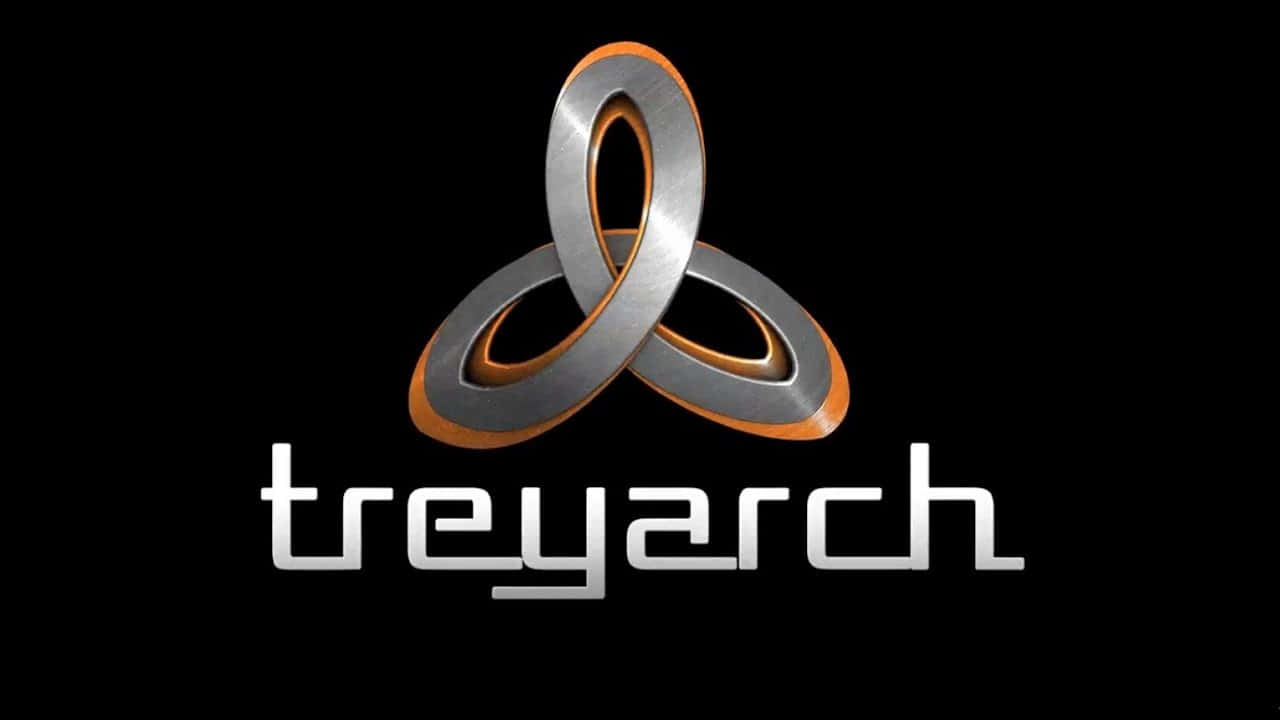 Treyarch, triskelion logo, orange inner edges, HD Desktop Wallpaper
