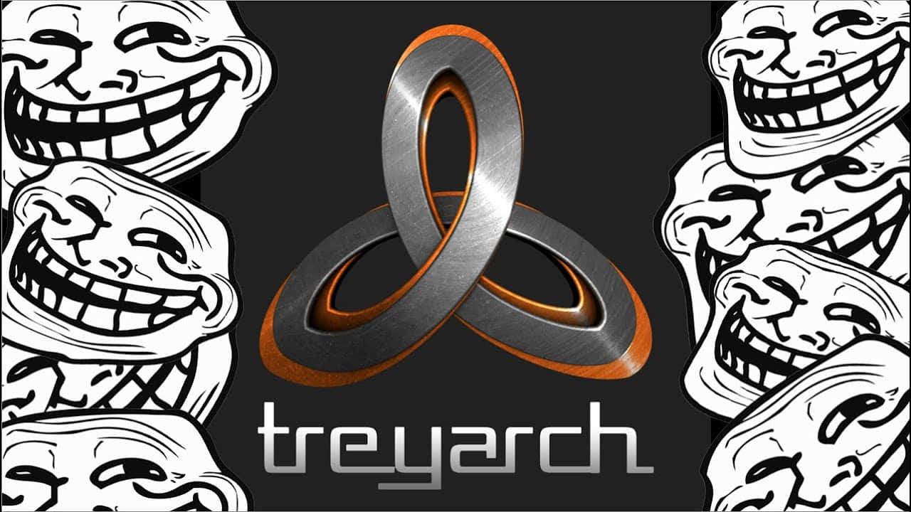 Treyarch, Treyarch Studio Logo, metallic interlocking rings, HD Desktop Wallpaper