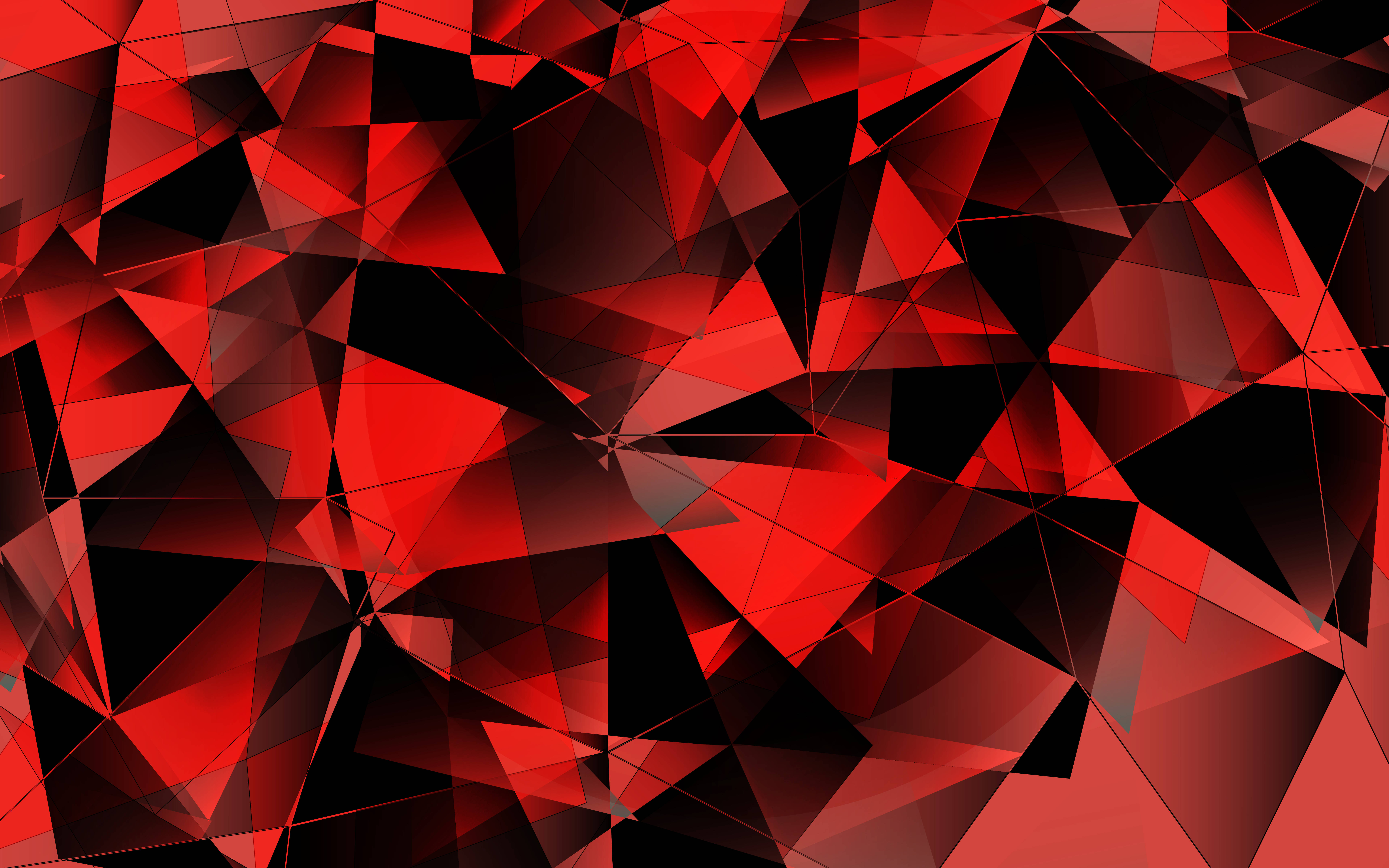 red, 4K UHD, triangle, 8K Desktop Wallpaper