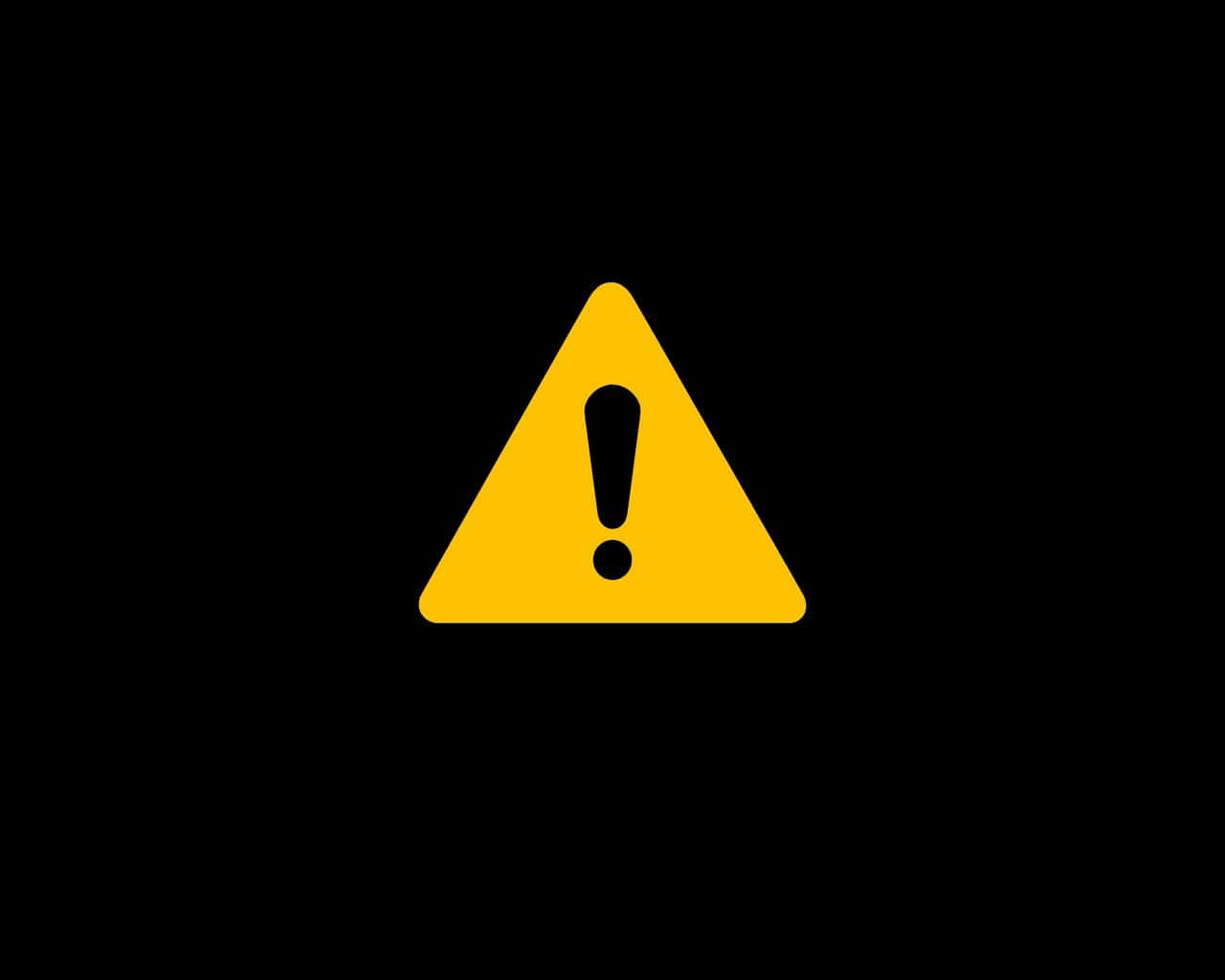 Triangle Sign, yellow, black exclamation mark, HD Desktop Wallpaper