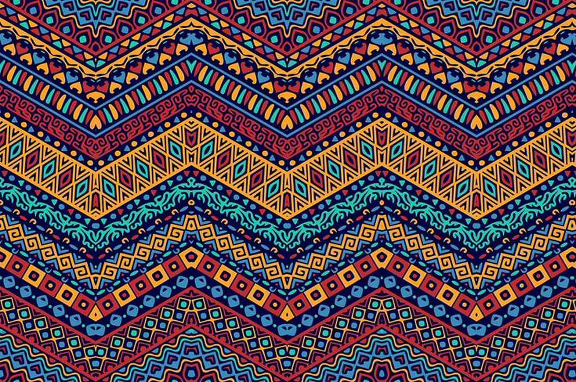 vintage tribal pattern, geometric tribal pattern, zigzag rows of diamonds and dots, Full HD Desktop Wallpaper