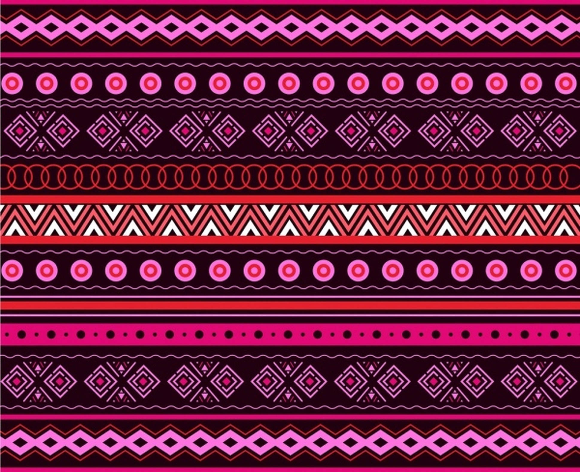 hot pink, tribal pattern, geometric tribal patterns, Full HD Desktop Wallpaper
