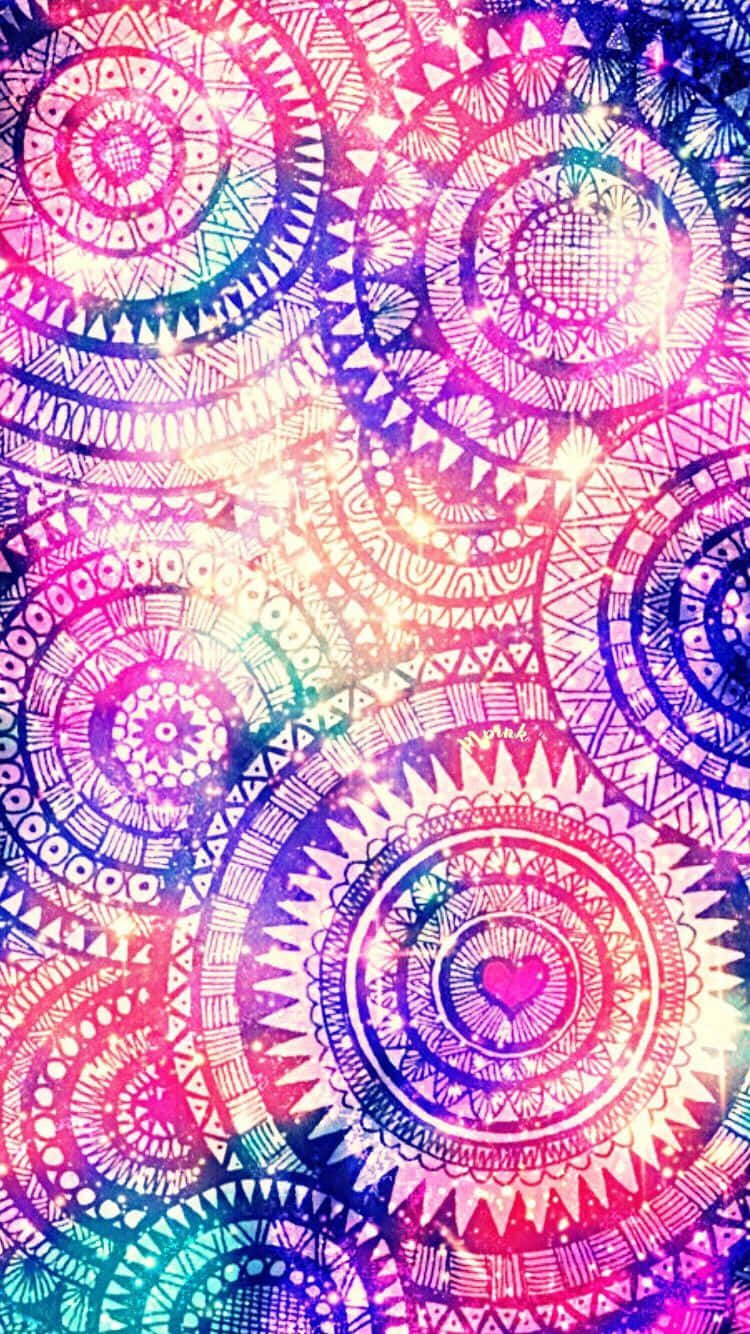 Tribal Pattern, pink, purple, HD Phone Wallpaper