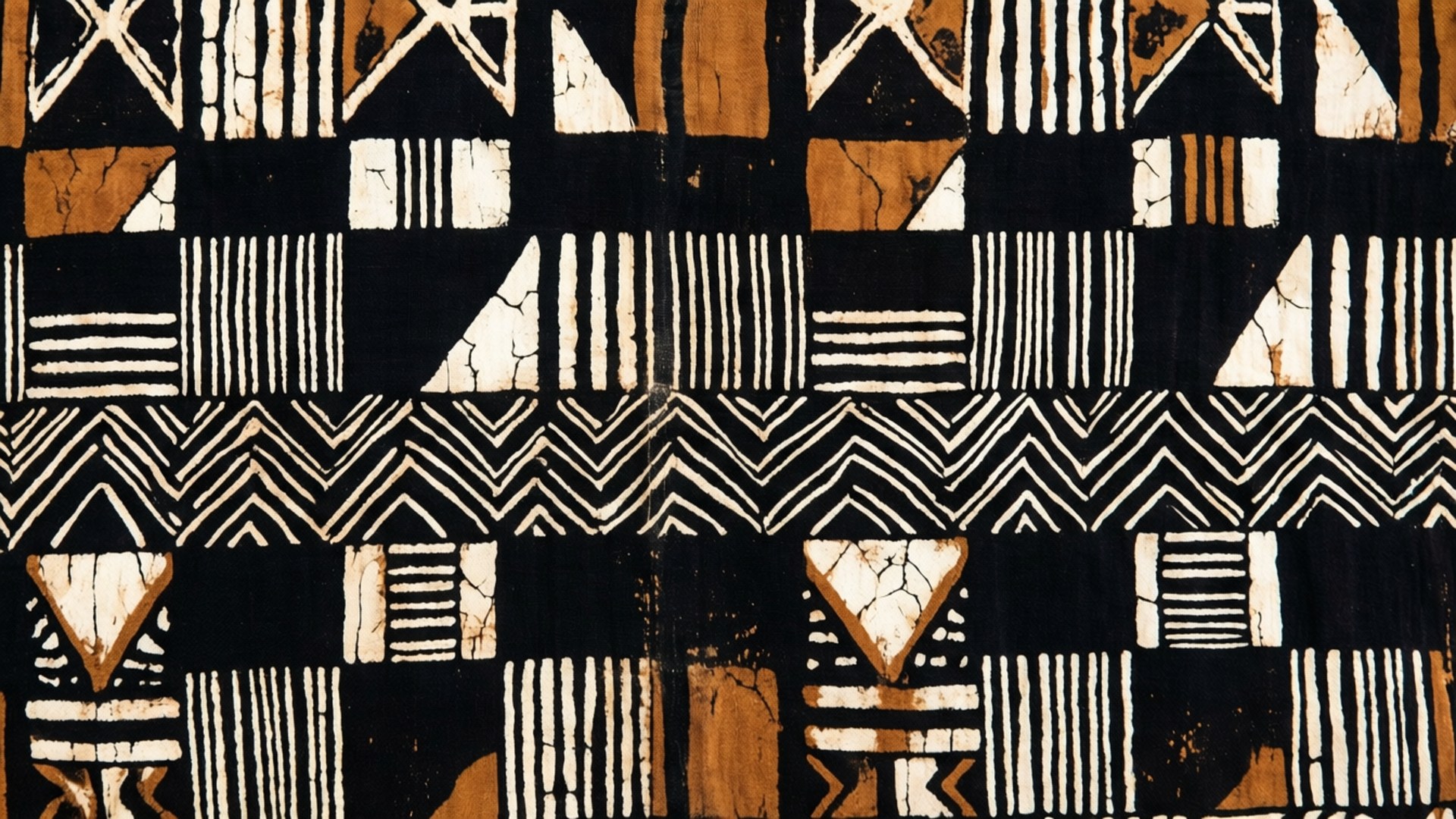 mud cloth revival, traditional African textile, bold geometric patterns, Full HD Desktop Wallpaper