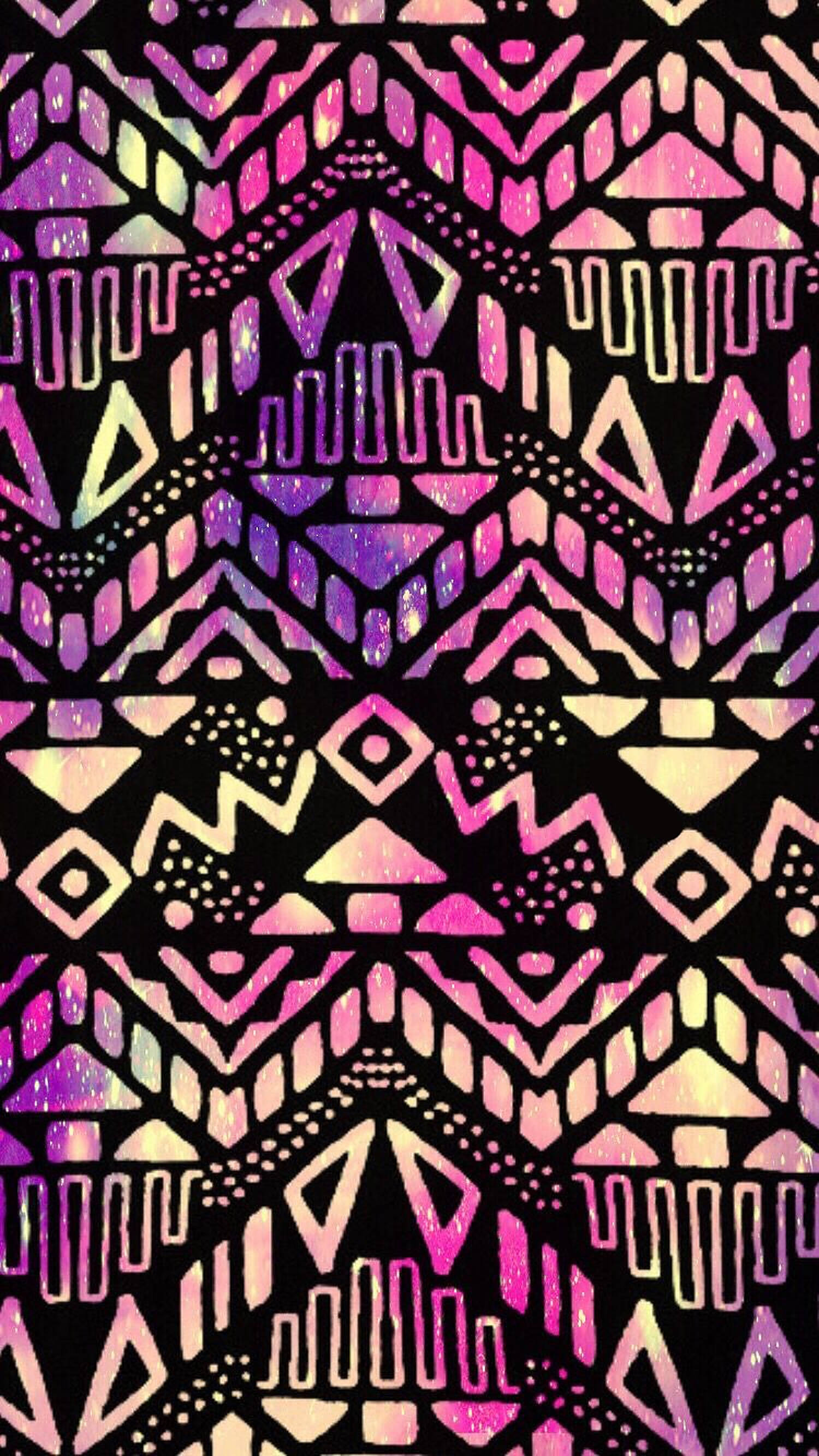 pretty pink tribal pattern, pink, purple, 2K Phone Wallpaper