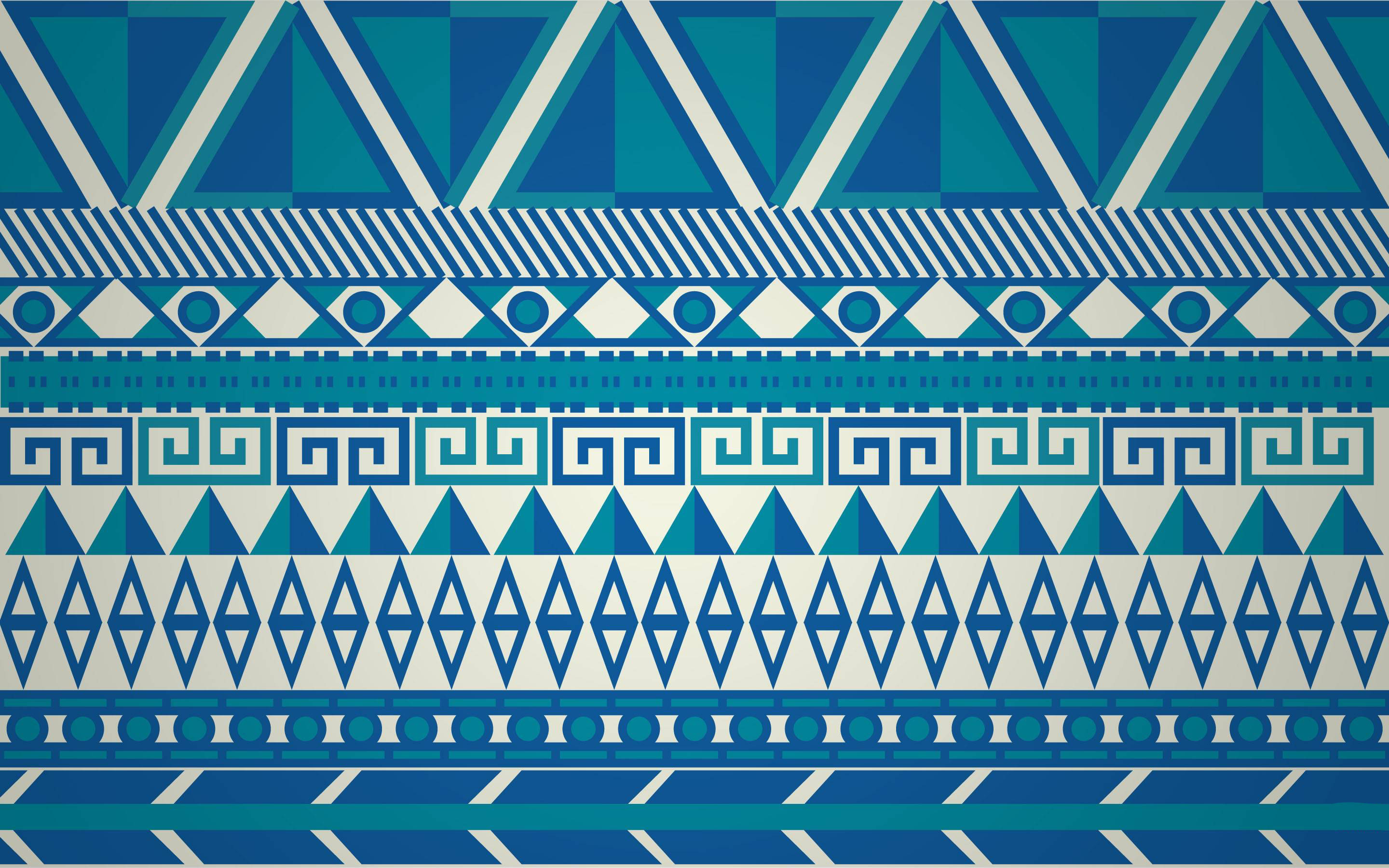 teal blue, tribal pattern, geometric tribal patterns, 2K Desktop Wallpaper