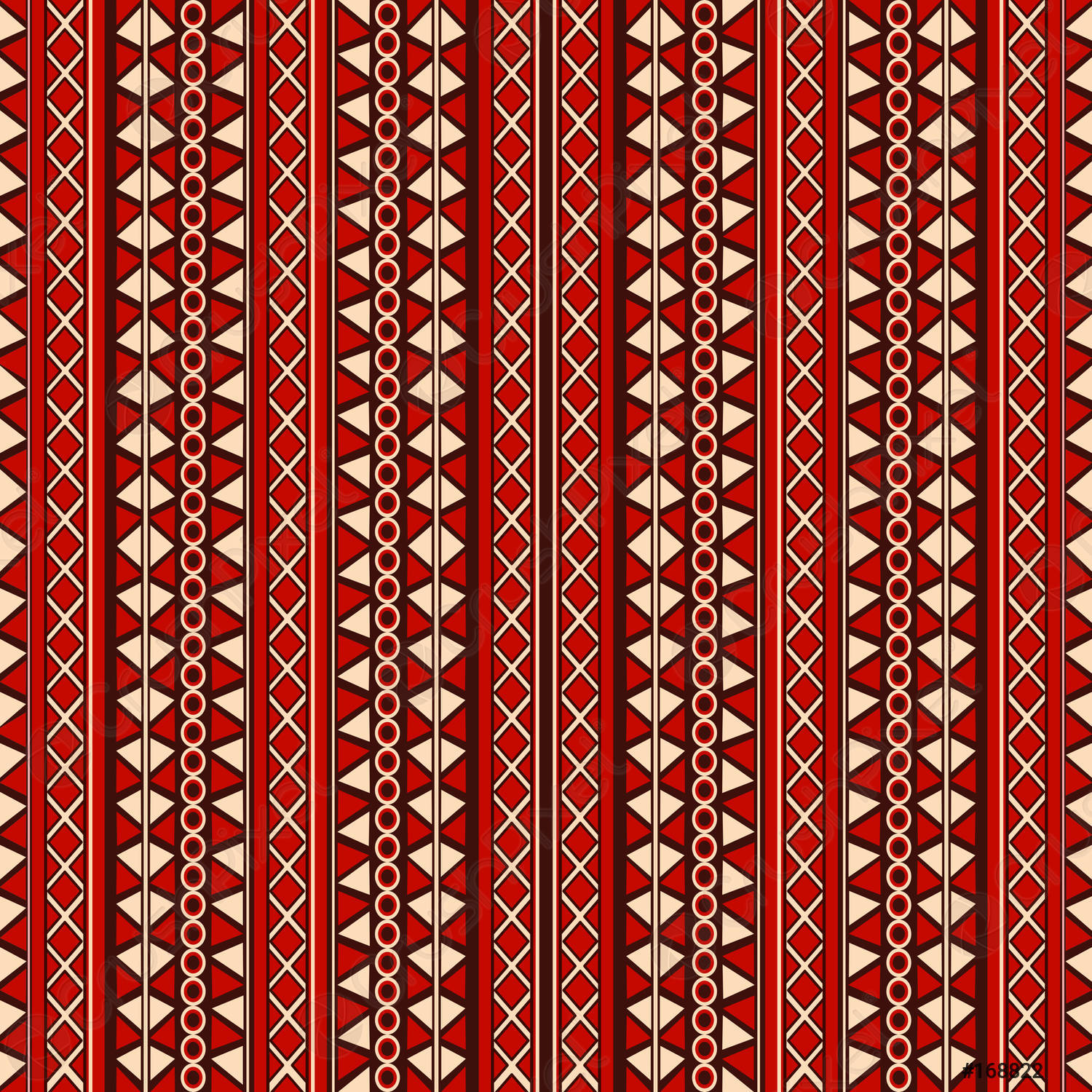 red minimalist tribal pattern, vibrant red, cream, HD Desktop Wallpaper
