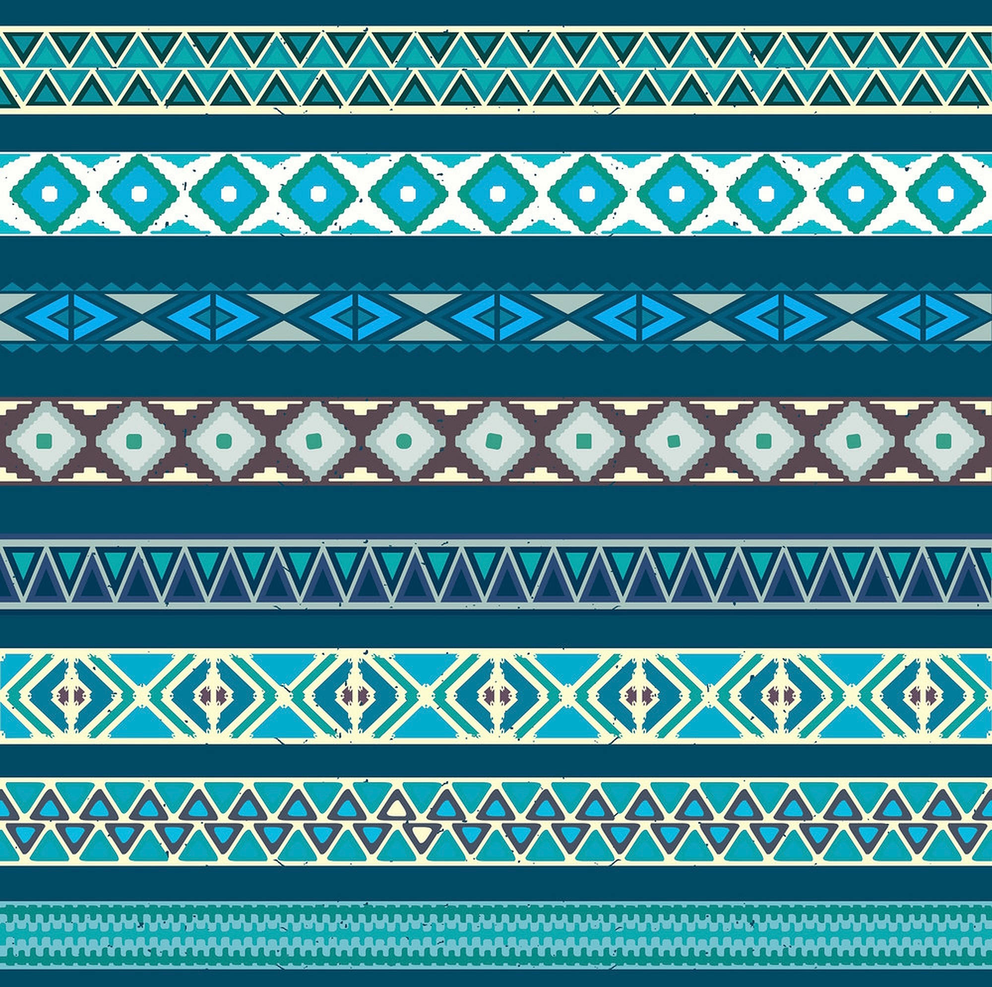 tribal pattern, turquoise, teal, Full HD Desktop Wallpaper
