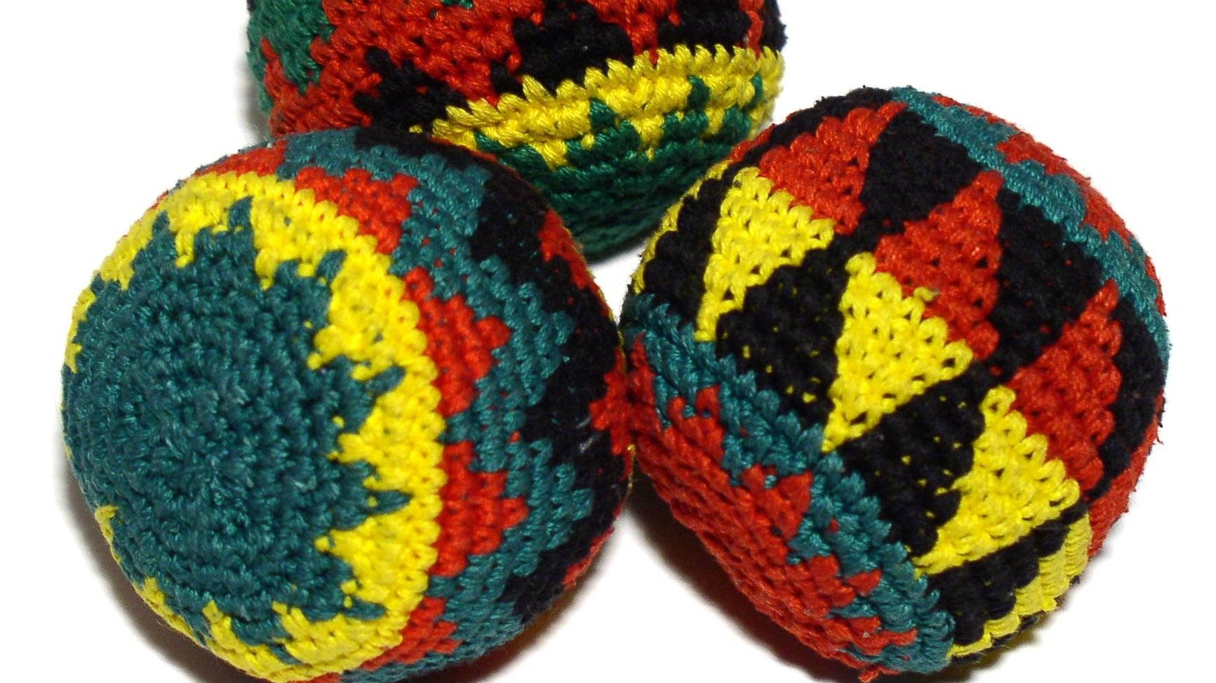 hacky sack, crochet tribal pattern, red, HD Desktop Wallpaper