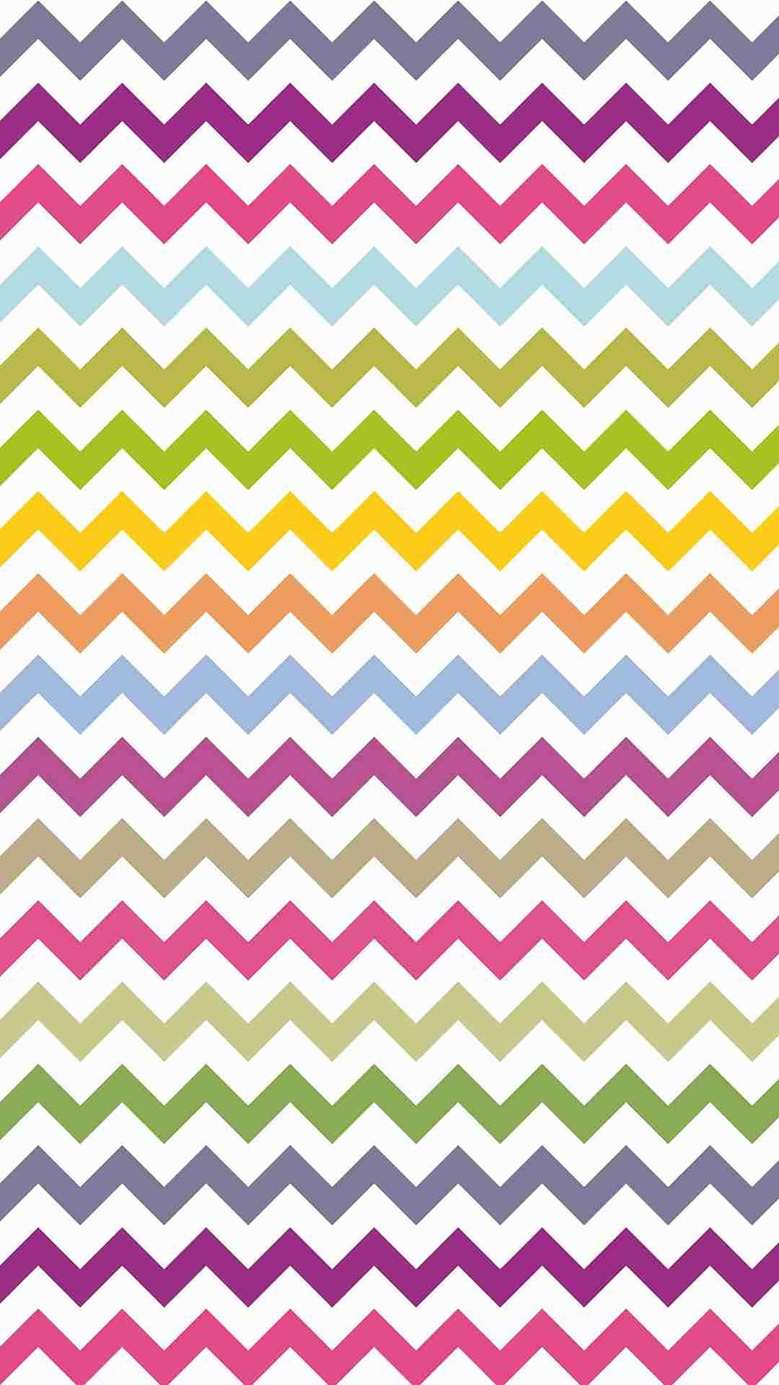 colorful tribal pattern, vibrant zigzag stripes, rainbow hues, 2K Phone Wallpaper