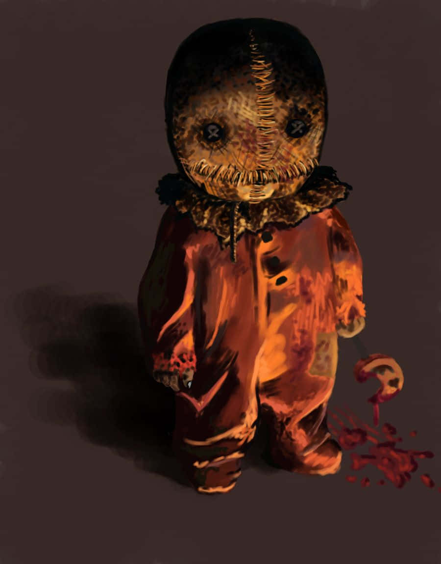 Trick r Treat, stitched doll, glowing eyes, SD Phone Wallpaper