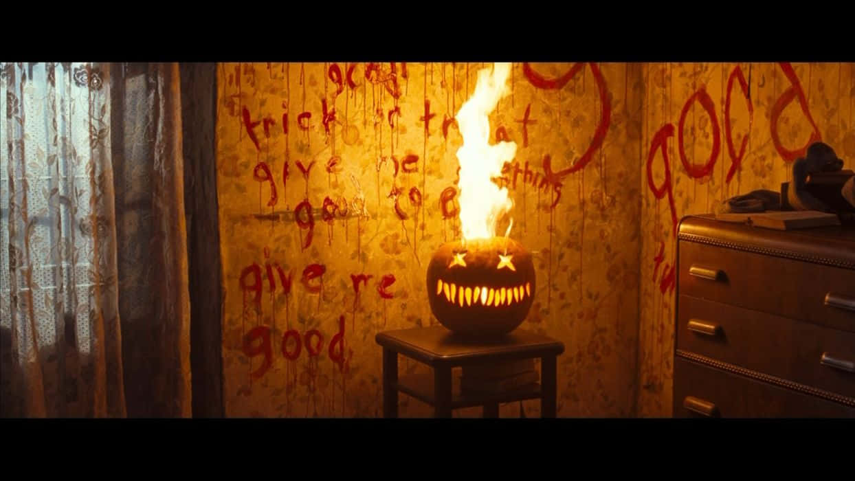 Trick r treat, jack-o'-lantern, grinning face, SD Desktop Wallpaper