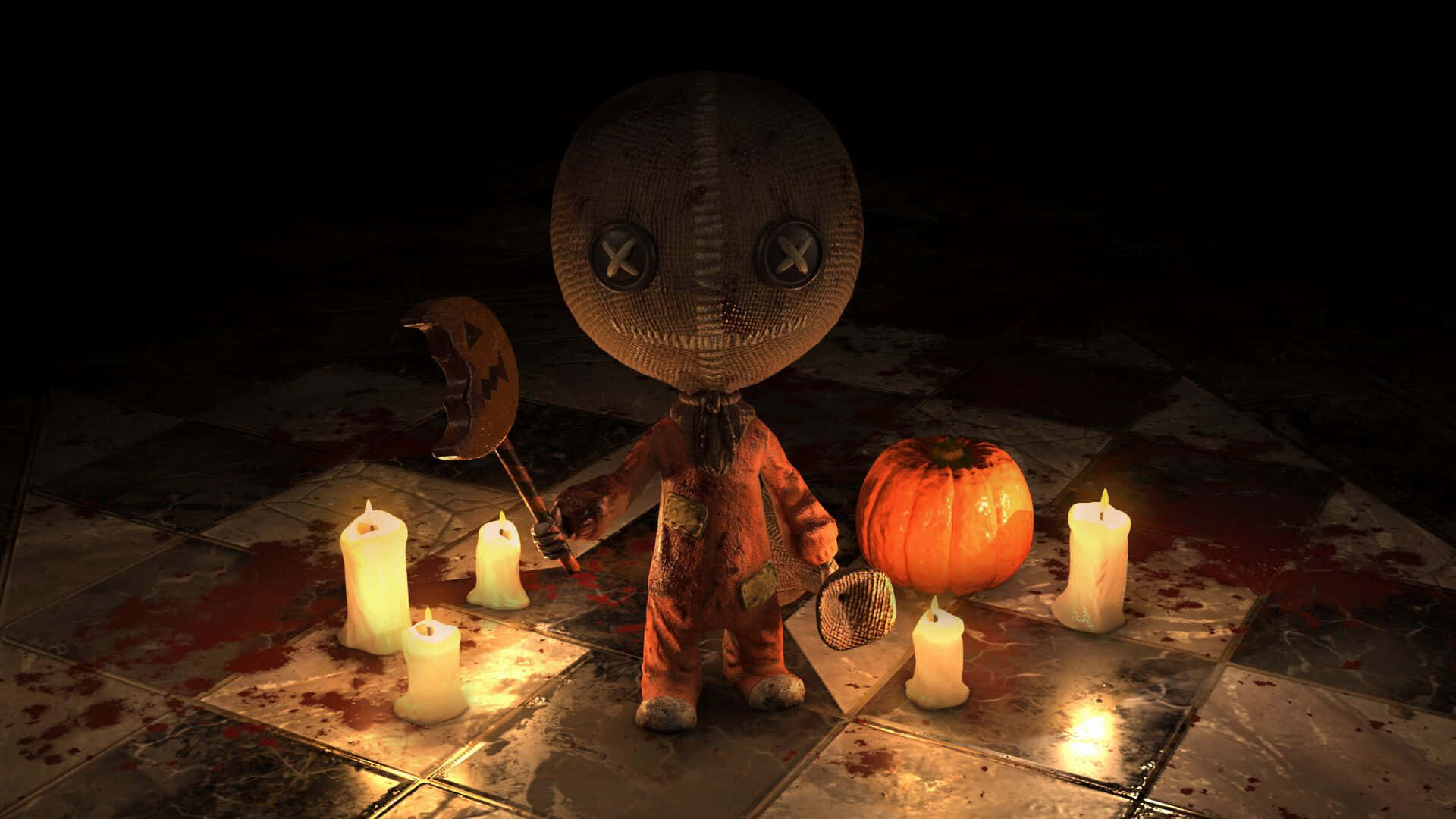Trick r Treat, stitched doll, X eyes, Full HD Desktop Wallpaper