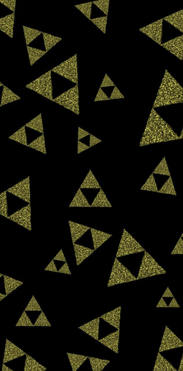 Triforce, gold, glittery, HD Phone Wallpaper