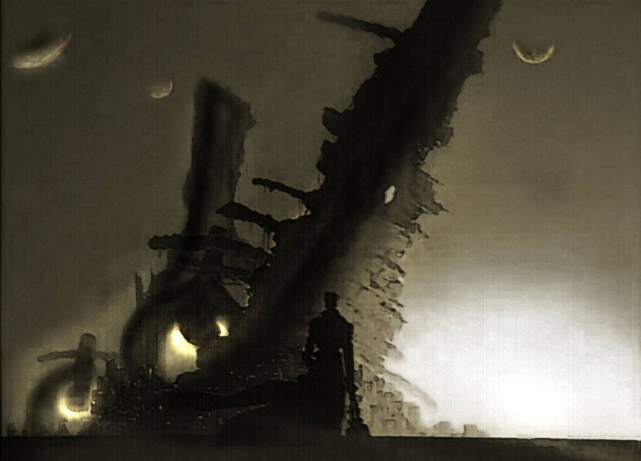Trigun, desert, night, SD Desktop Wallpaper