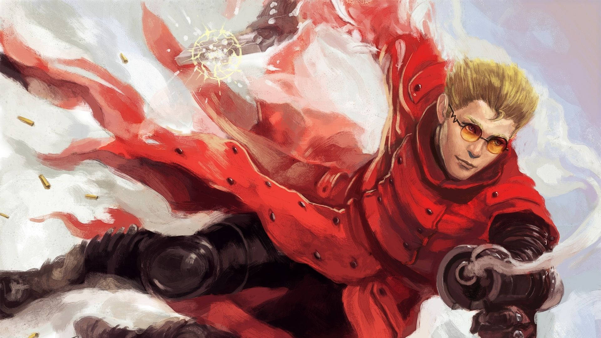 Trigun, main protagonist, blonde man, Full HD Desktop Wallpaper