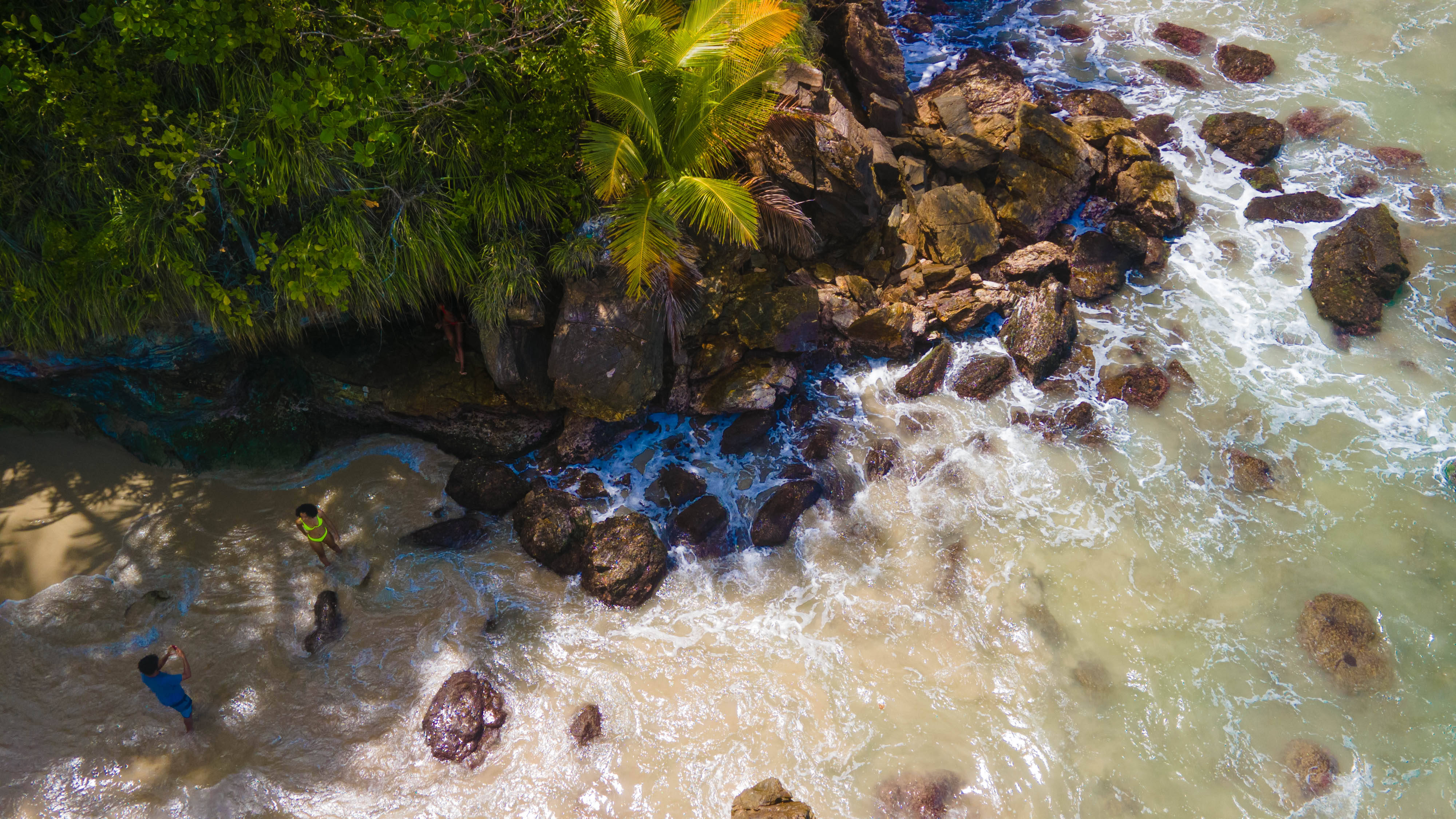 Trinidad And Tobago, blanchisseuse shore, turquoise waves, 4K Desktop Wallpaper