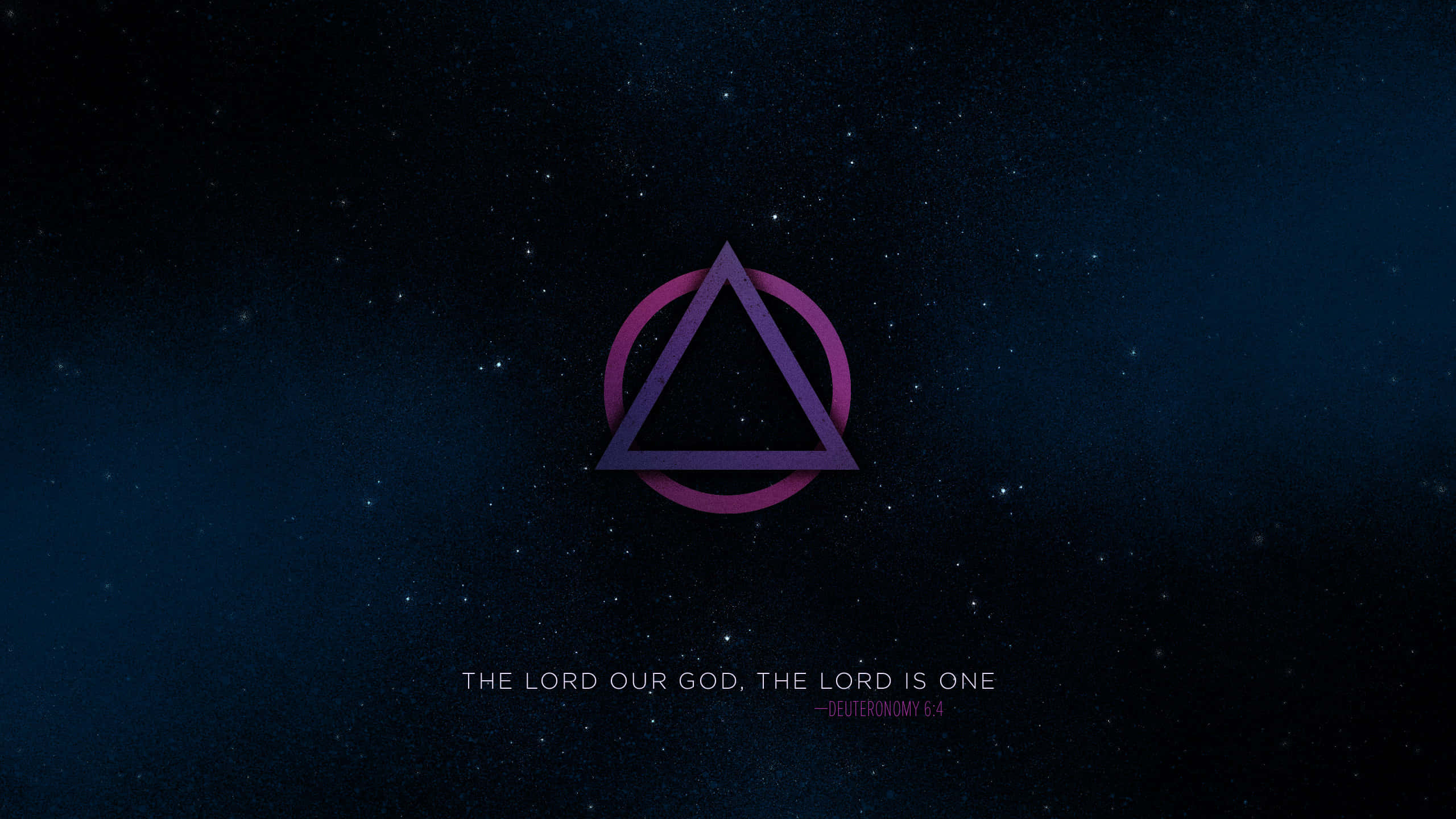 Trinity Sunday, purple triangle, circle, 2K Desktop Wallpaper