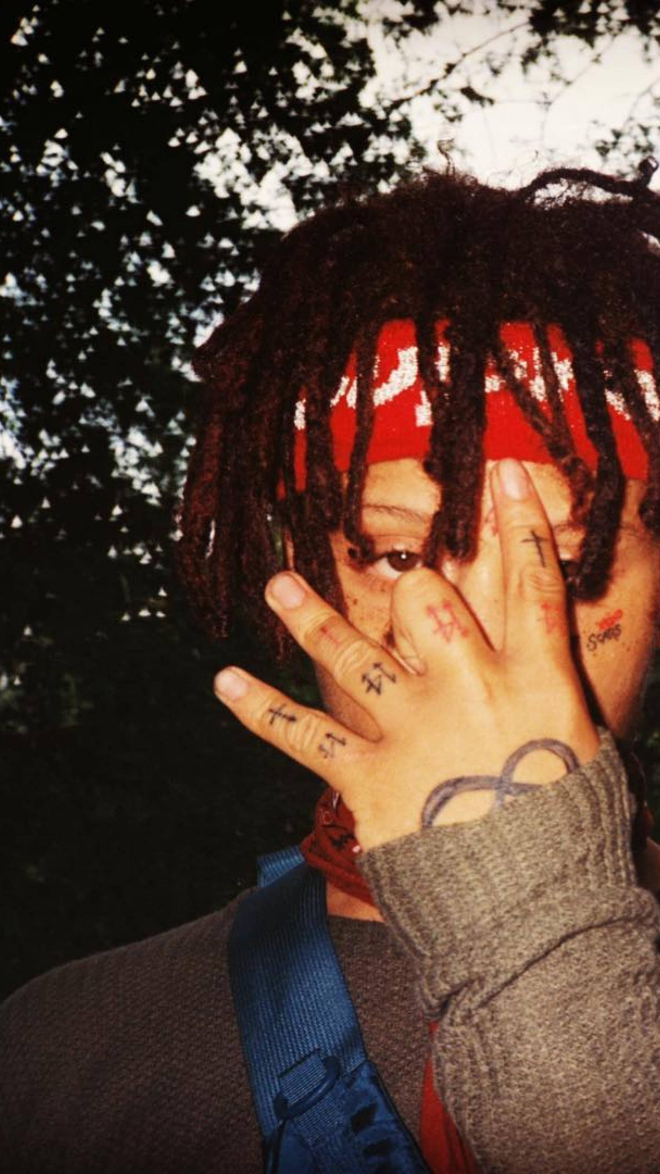 Trippie Redd, dreadlocks, red bandana, 4K Phone Wallpaper