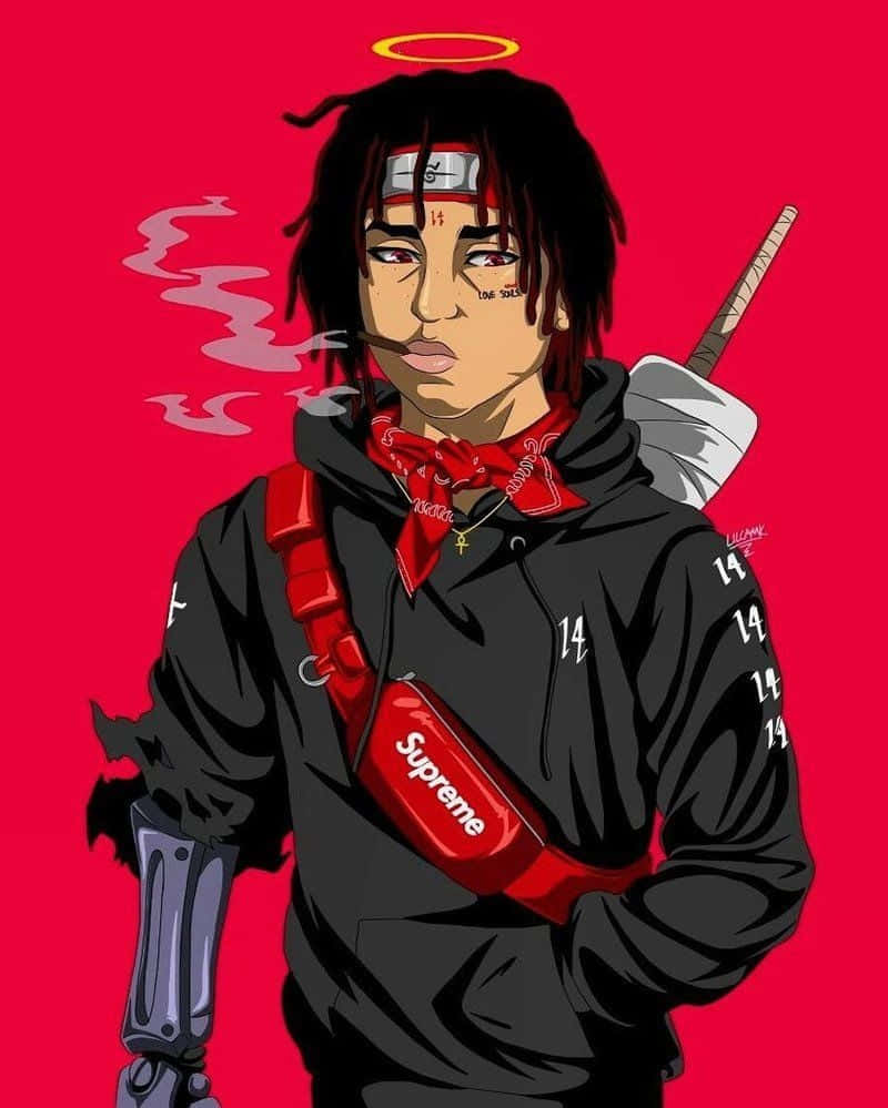 Trippie Redd, dreadlocks, halo, SD Phone Wallpaper