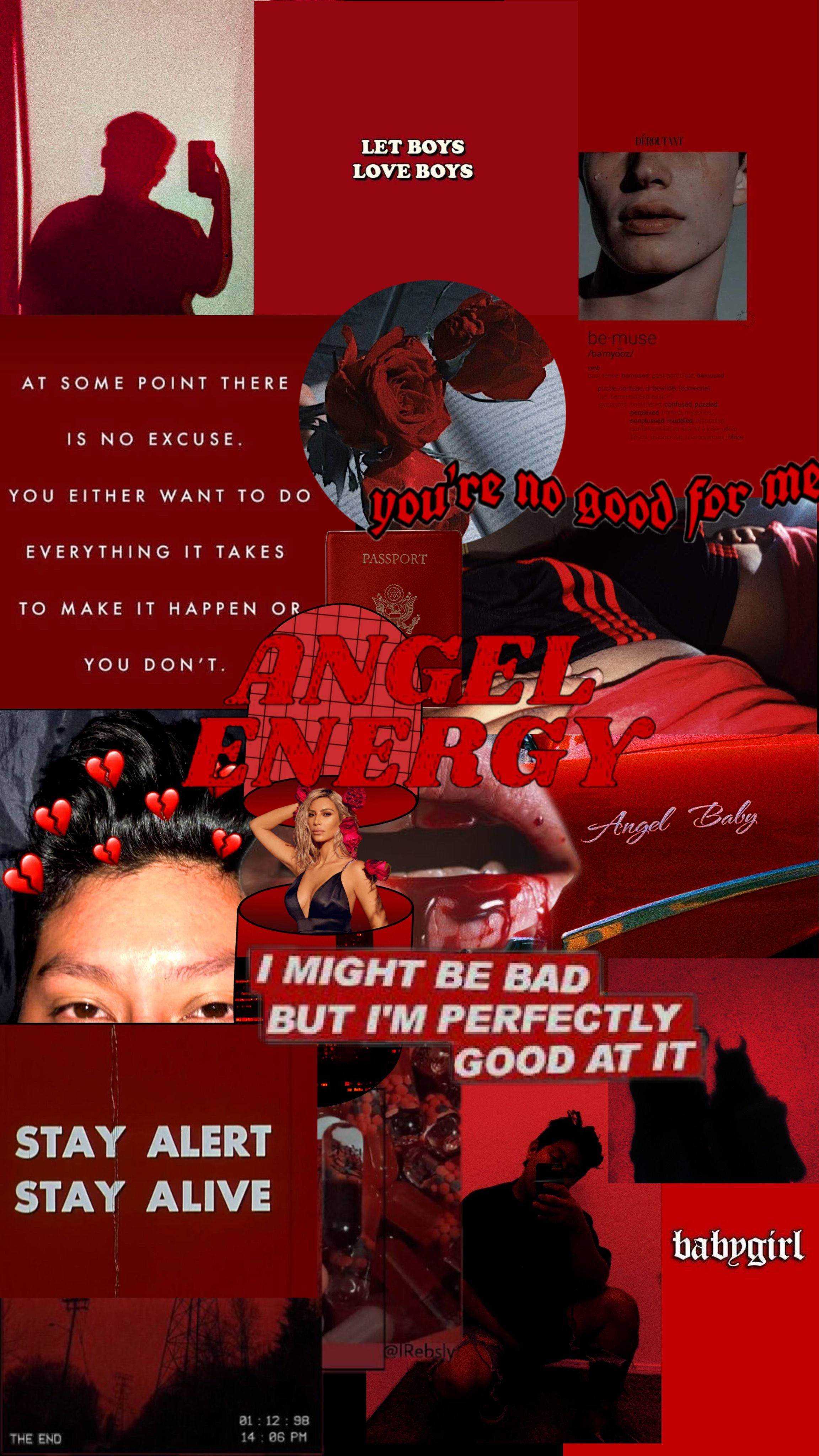 red, collage, fragmented portraits, 4K Phone Wallpaper