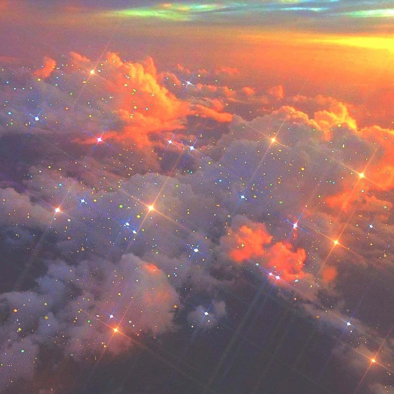 sunset, orange, purple, HD Desktop Wallpaper