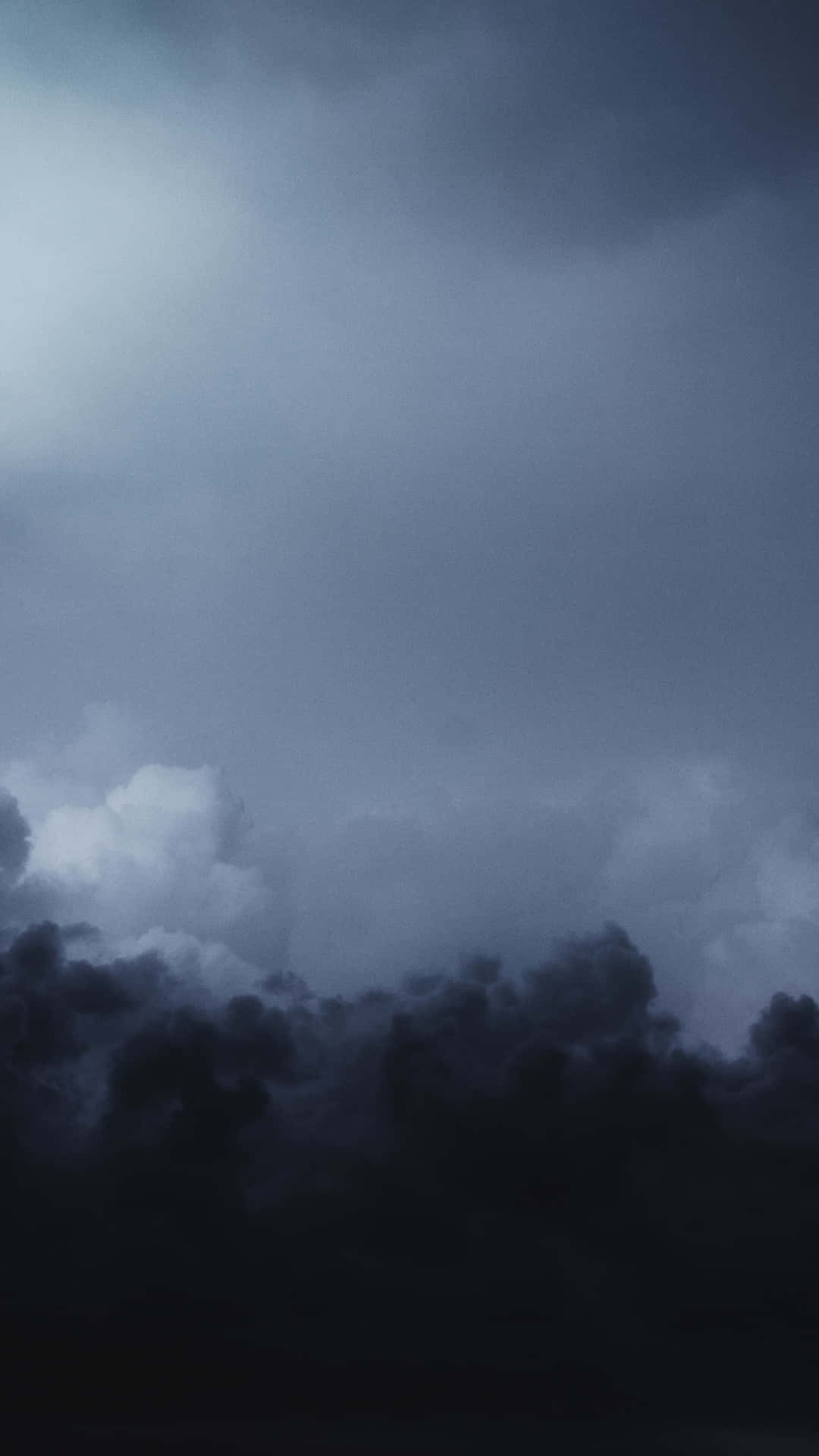 twilight sky, deep blues, grays, Full HD Phone Wallpaper