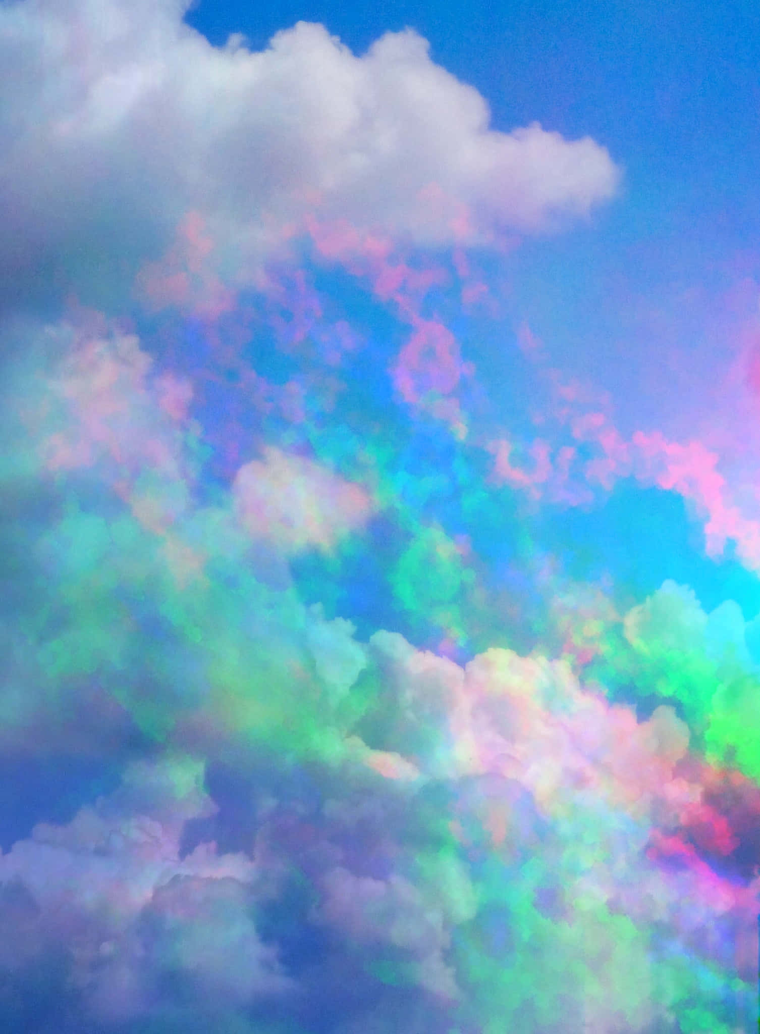 Trippy Aesthetic, cloud, purple, Full HD Phone Wallpaper