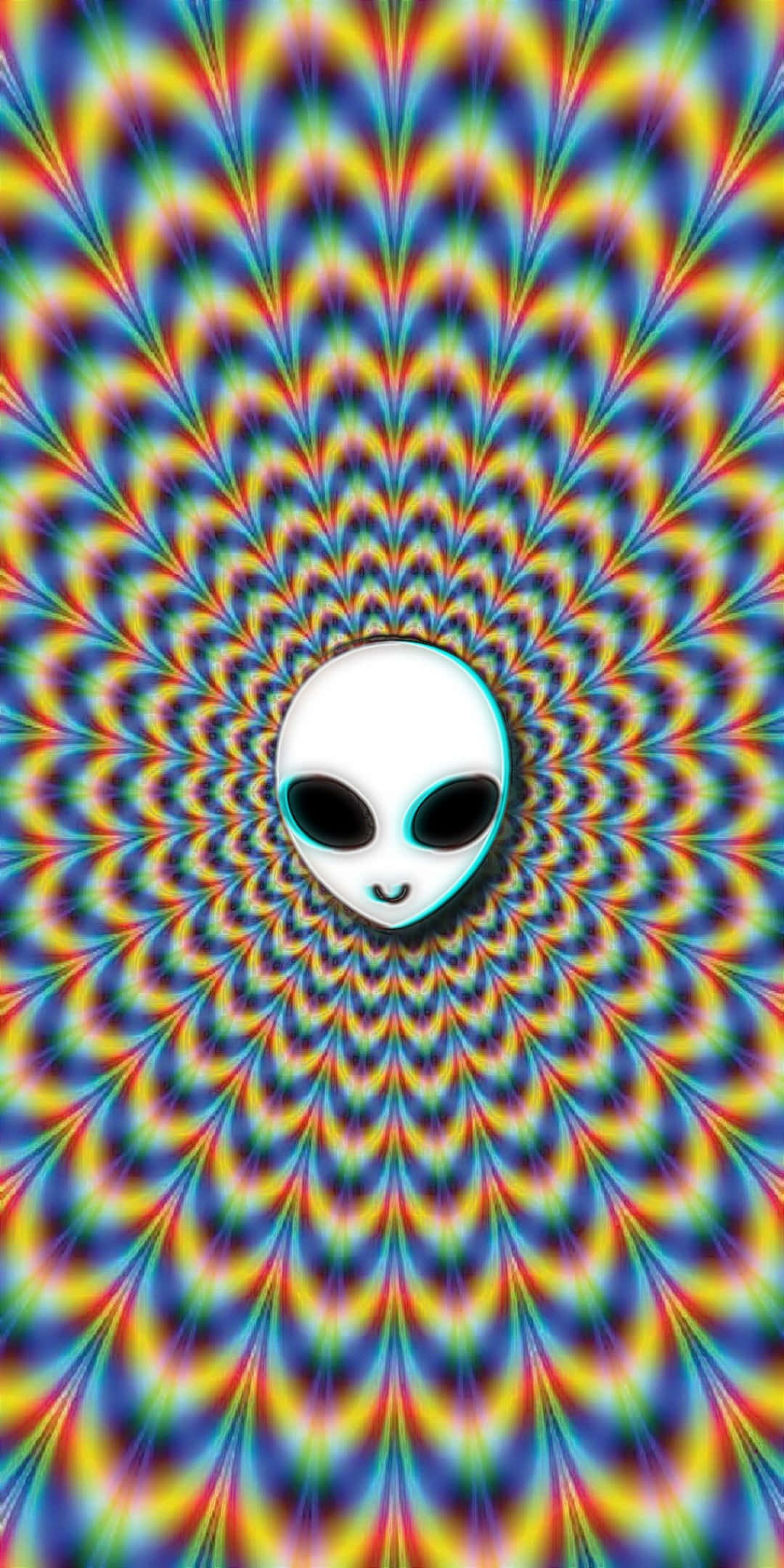 Trippy Art, 1080 x 2160, alien head, Full HD Phone Wallpaper