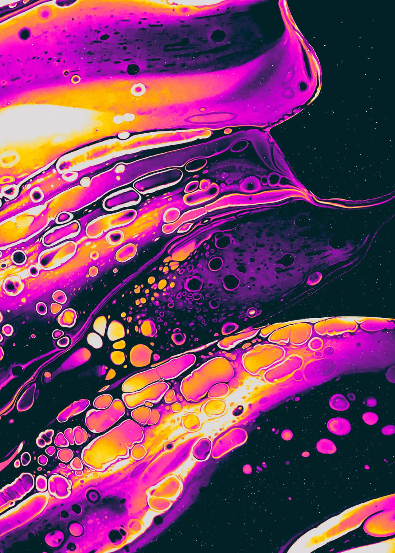 Trippy Art, neon purple, orange, HD Phone Wallpaper