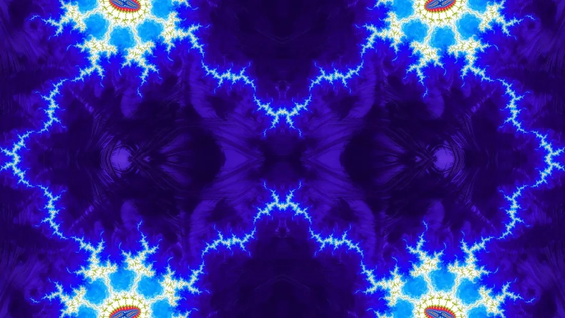 Trippy Dark Blue Aesthetic