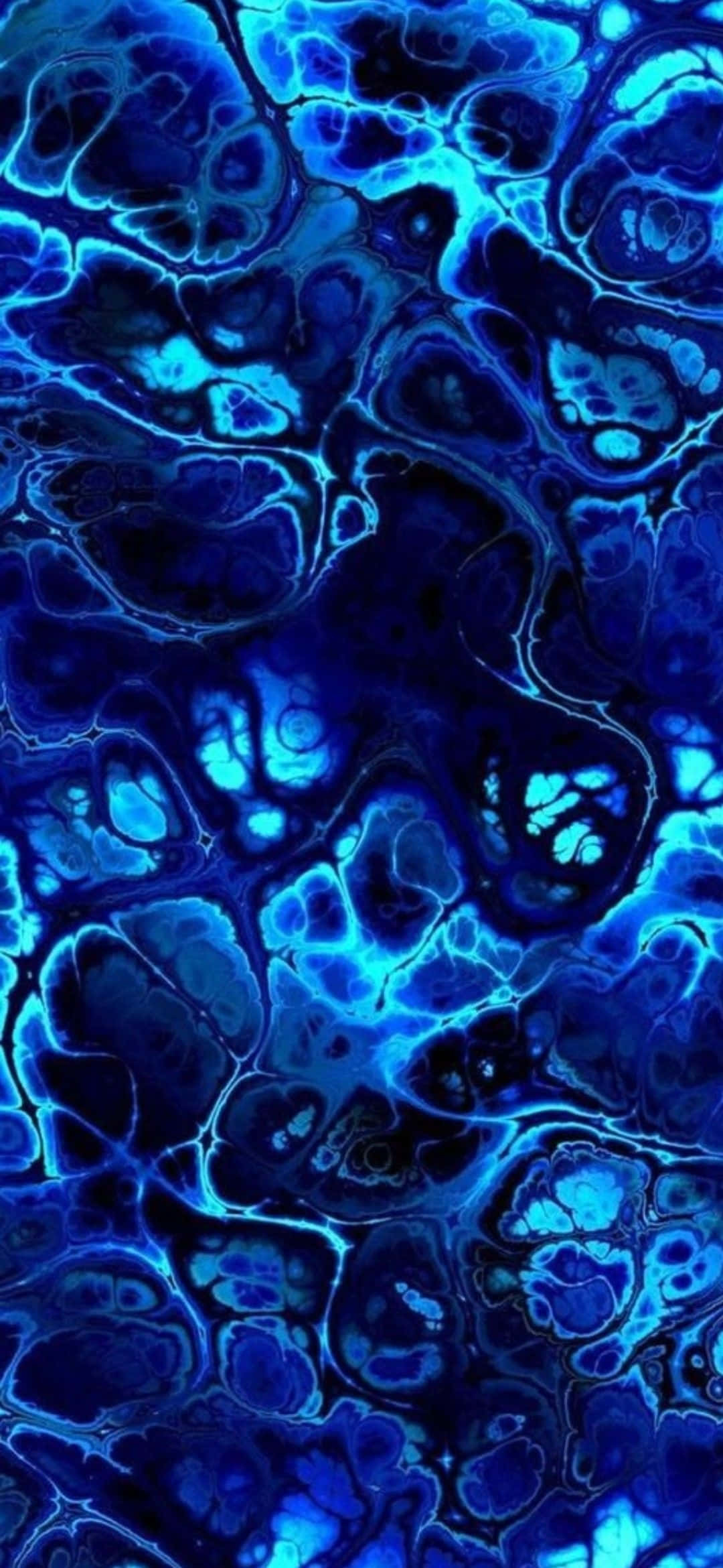 abstract blue neural network aesthetic, deep blue, electric cyan, Full HD Phone Wallpaper